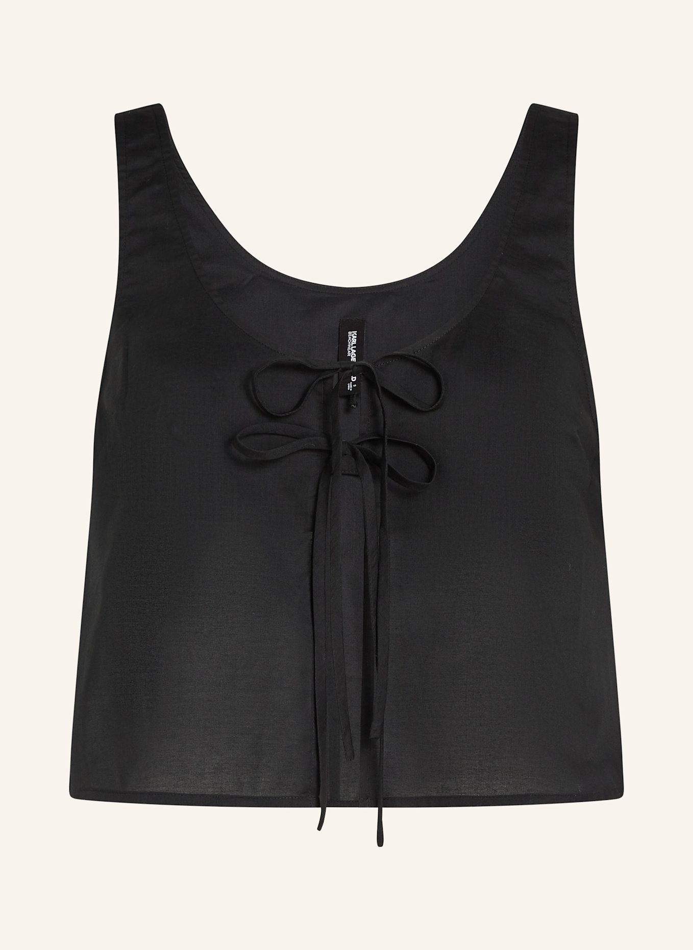 KARL LAGERFELD Top: SCHWARZ