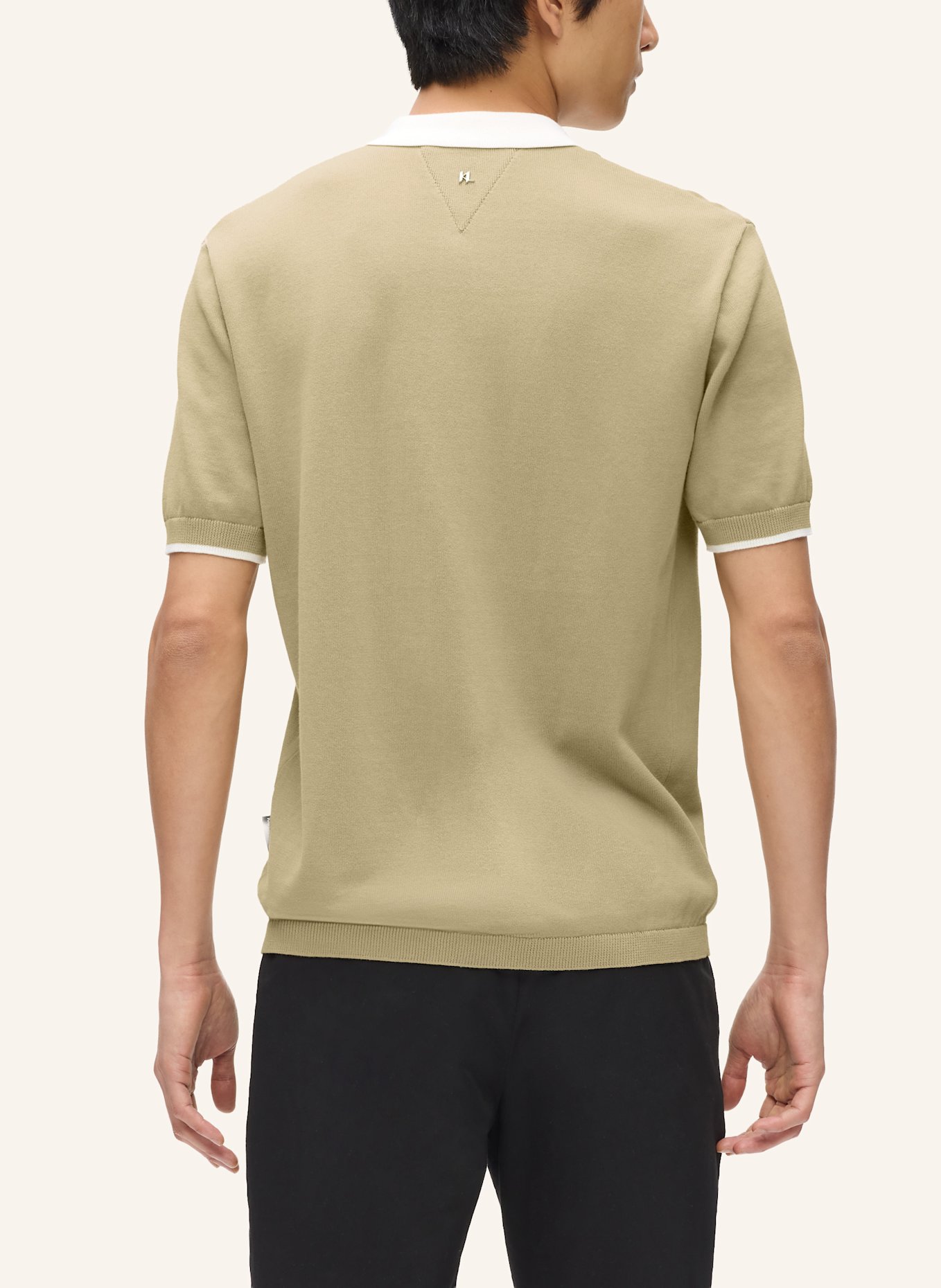KARL LAGERFELD Poloshirt: KHAKI