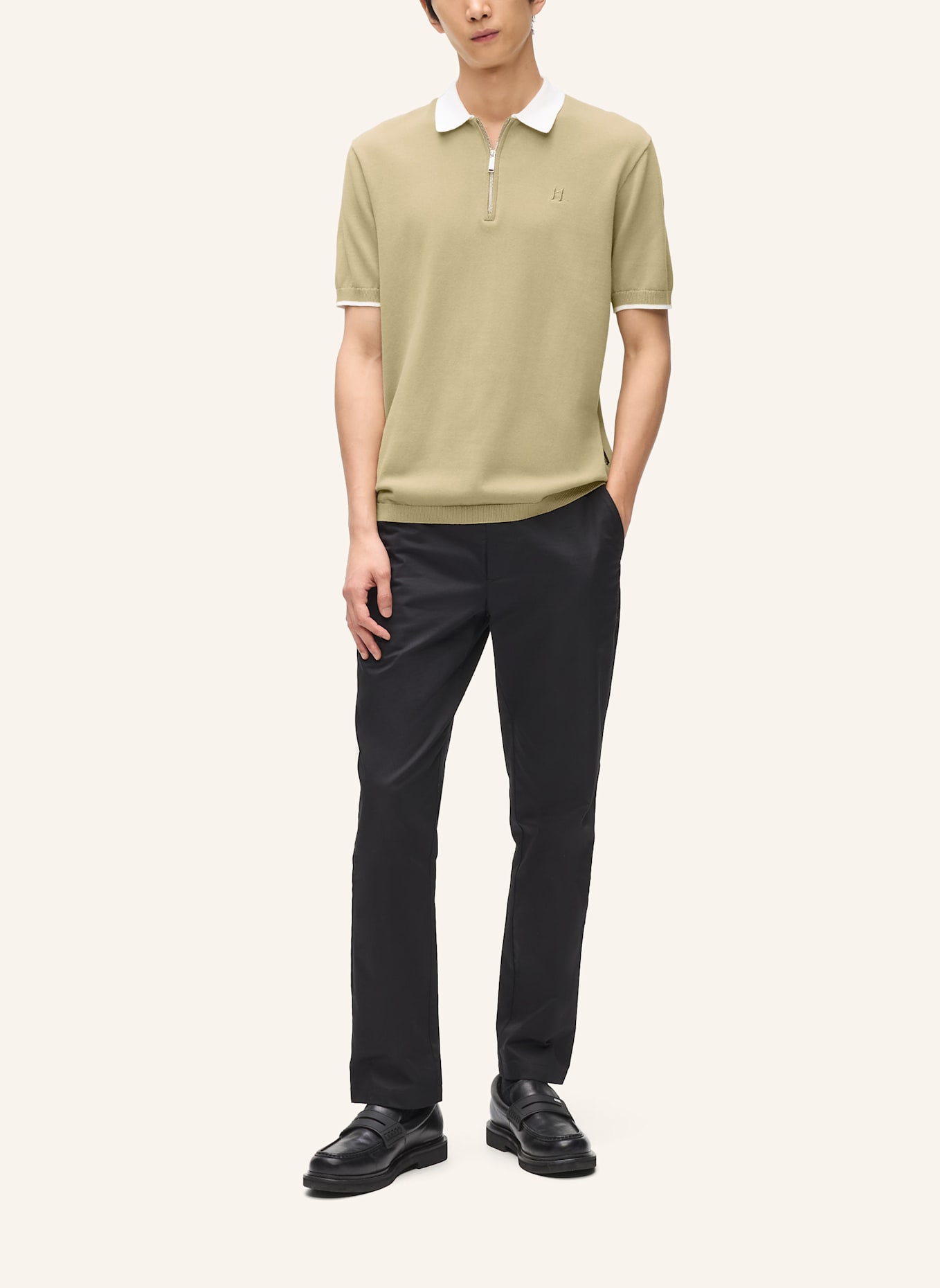 KARL LAGERFELD Poloshirt: KHAKI