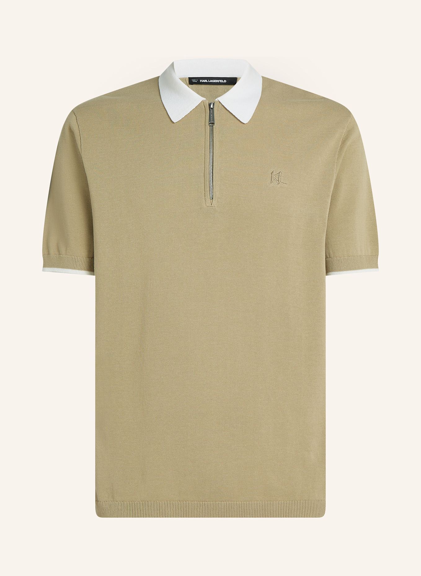 KARL LAGERFELD Poloshirt: KHAKI