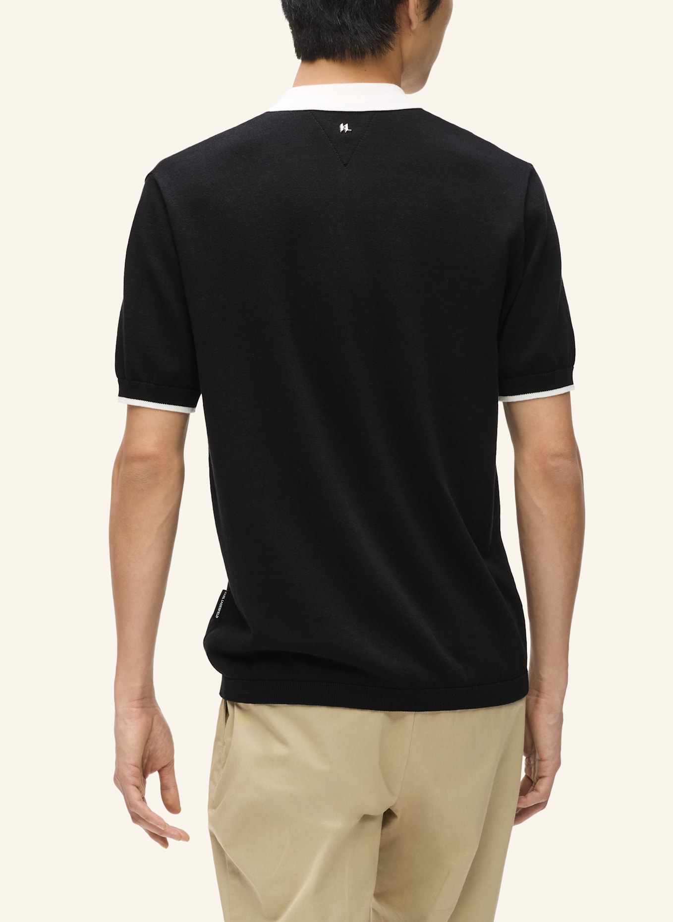 KARL LAGERFELD Poloshirt: SCHWARZ
