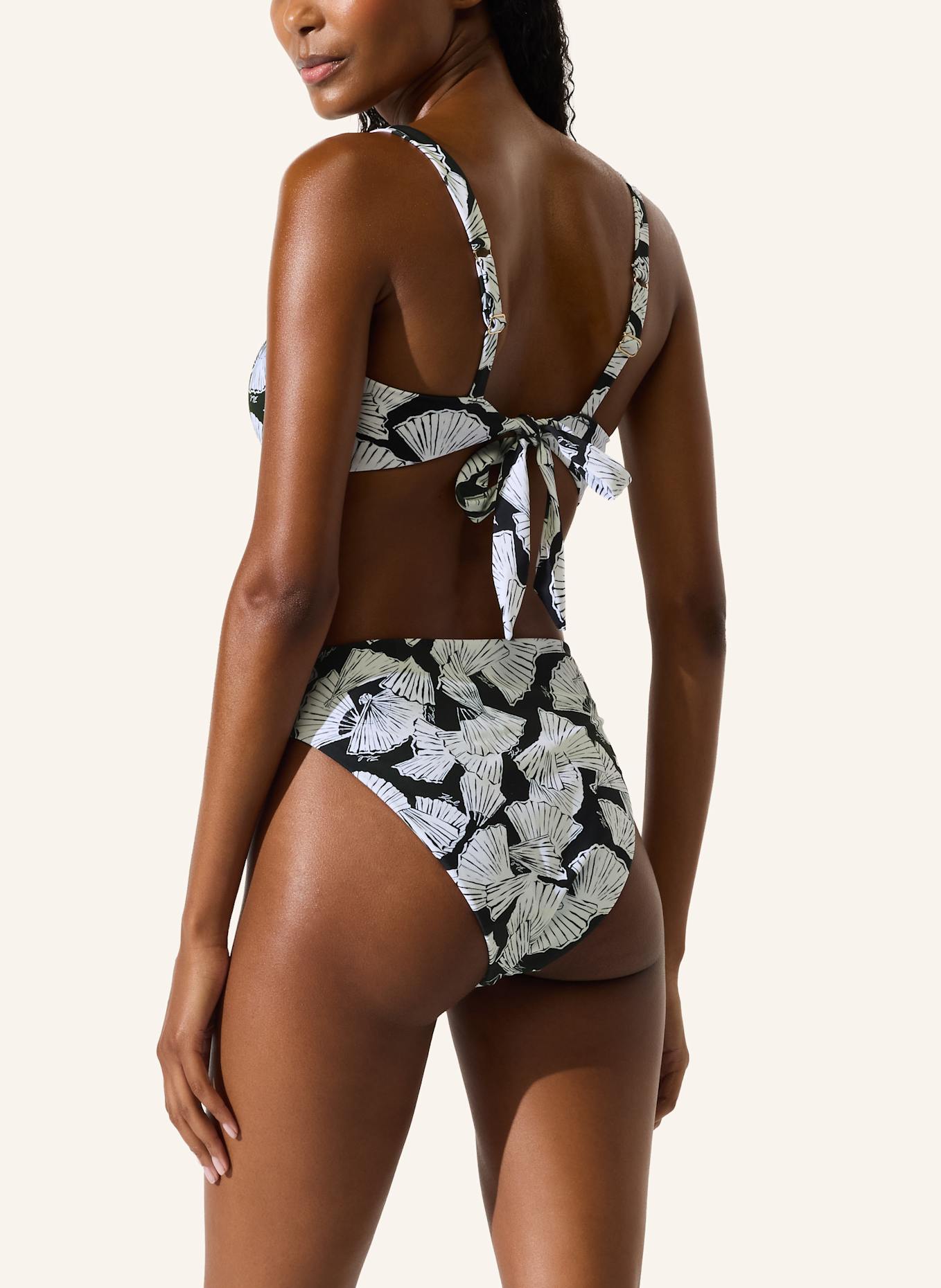 KARL LAGERFELD Bikini-Top: SCHWARZ
