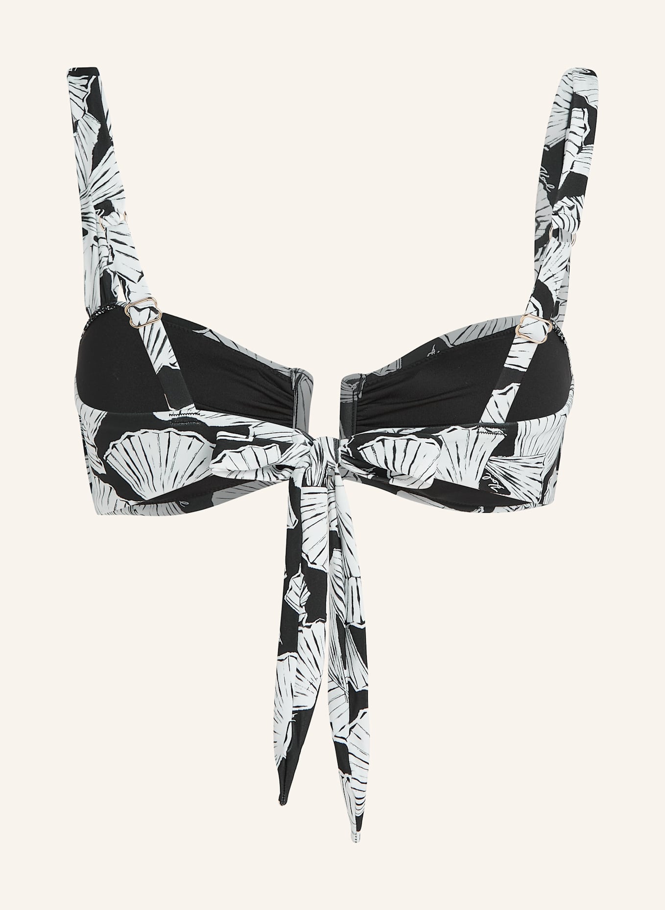 KARL LAGERFELD Bikini-Top: SCHWARZ
