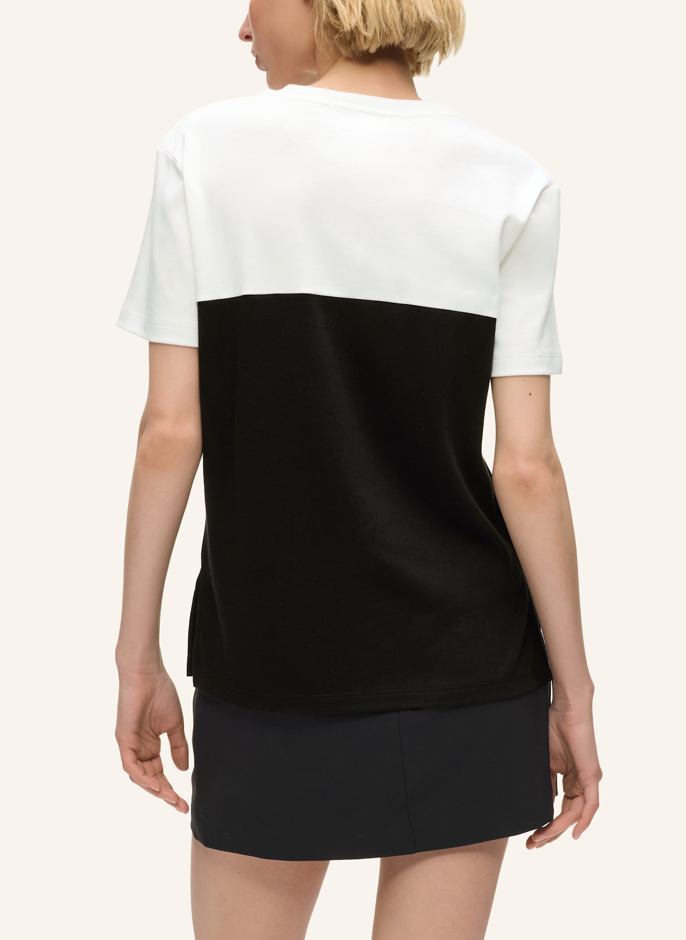 KARL LAGERFELD T-shirt: WEISS/ SCHWARZ