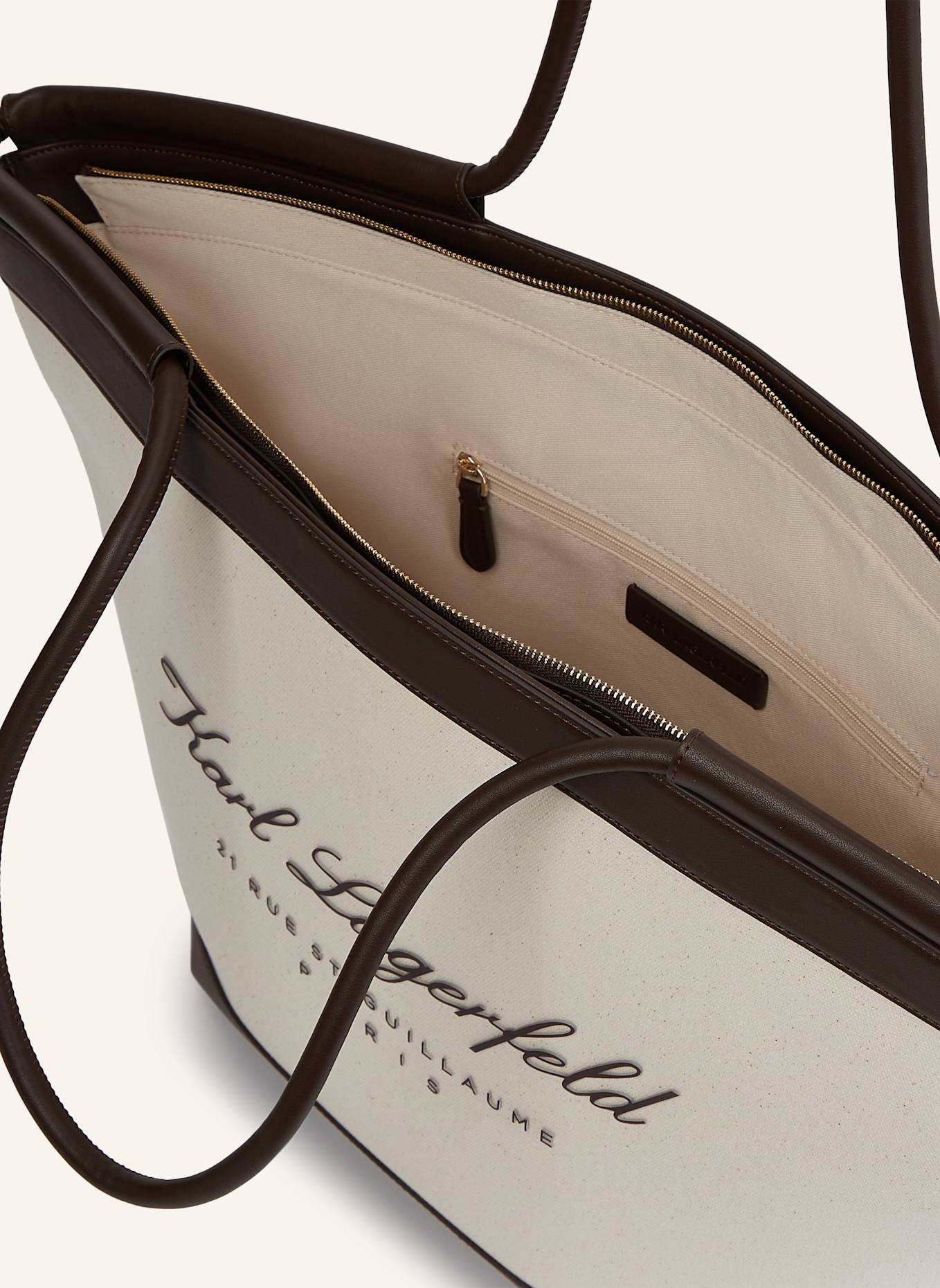 KARL LAGERFELD Strandtasche: BEIGE