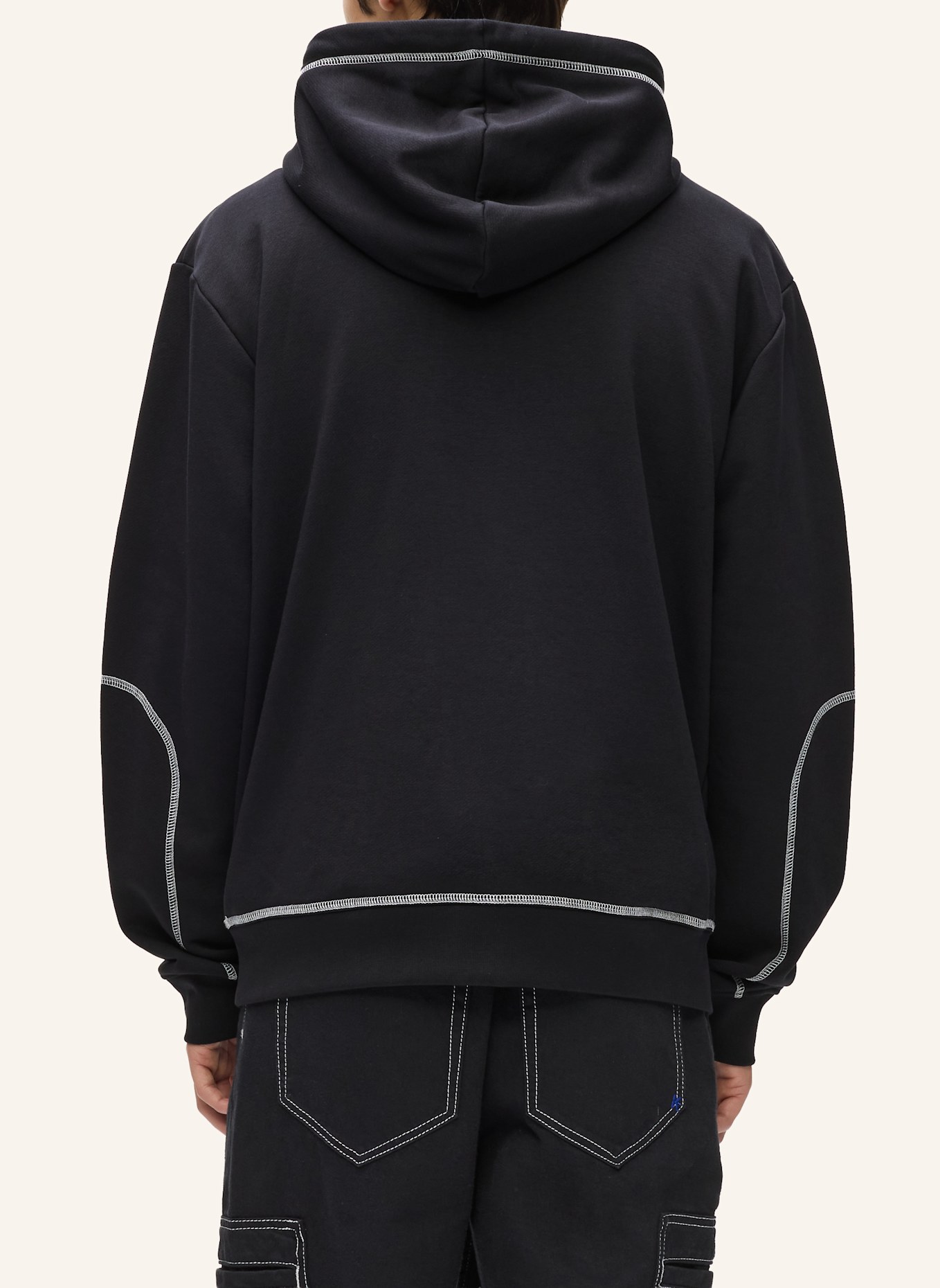 KARL LAGERFELD JEANS Hoodie: SCHWARZ
