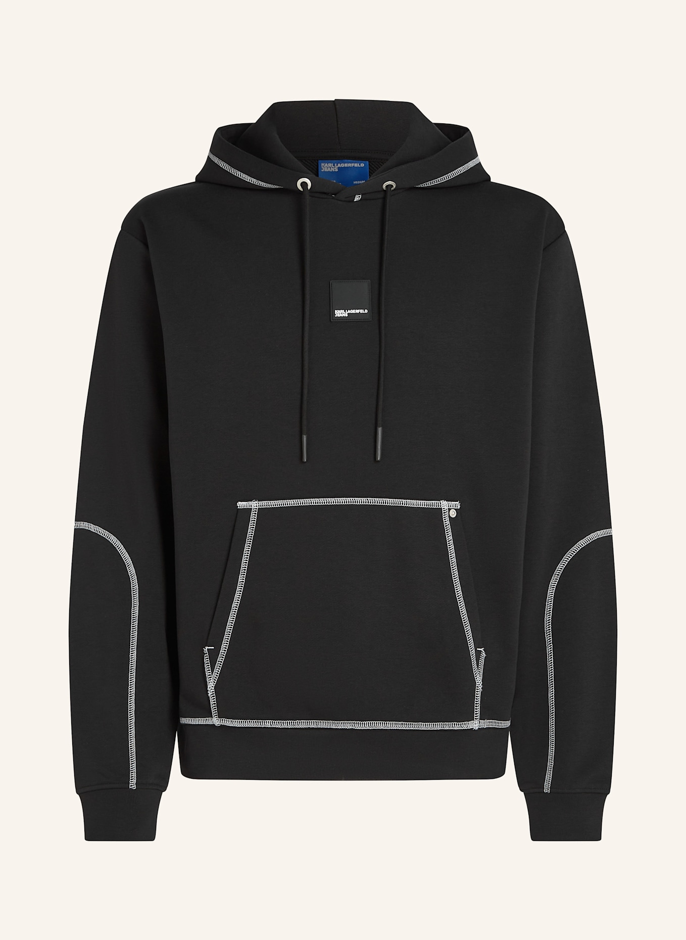 KARL LAGERFELD JEANS Hoodie: SCHWARZ