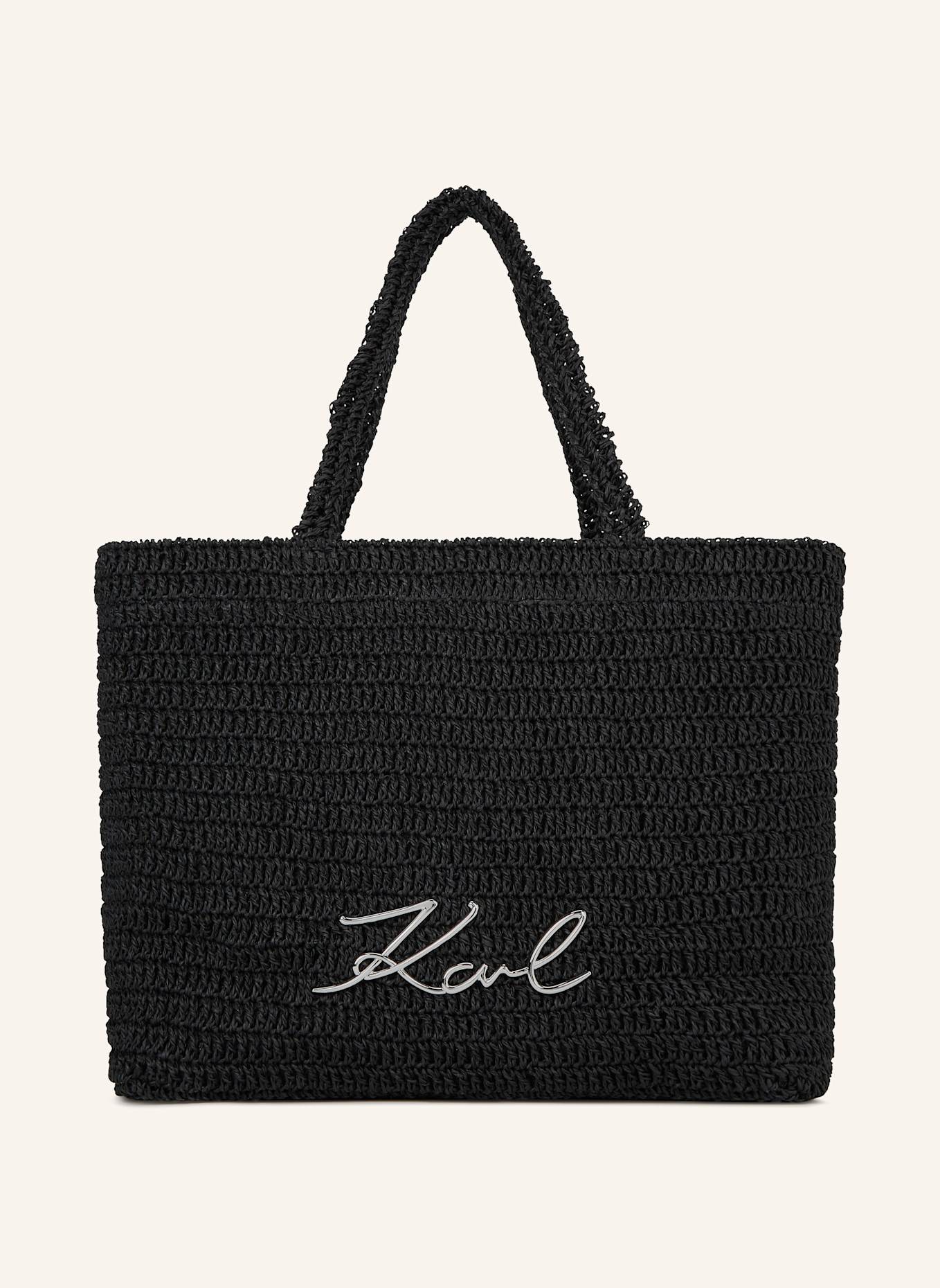 KARL LAGERFELD Strandtasche: SCHWARZ
