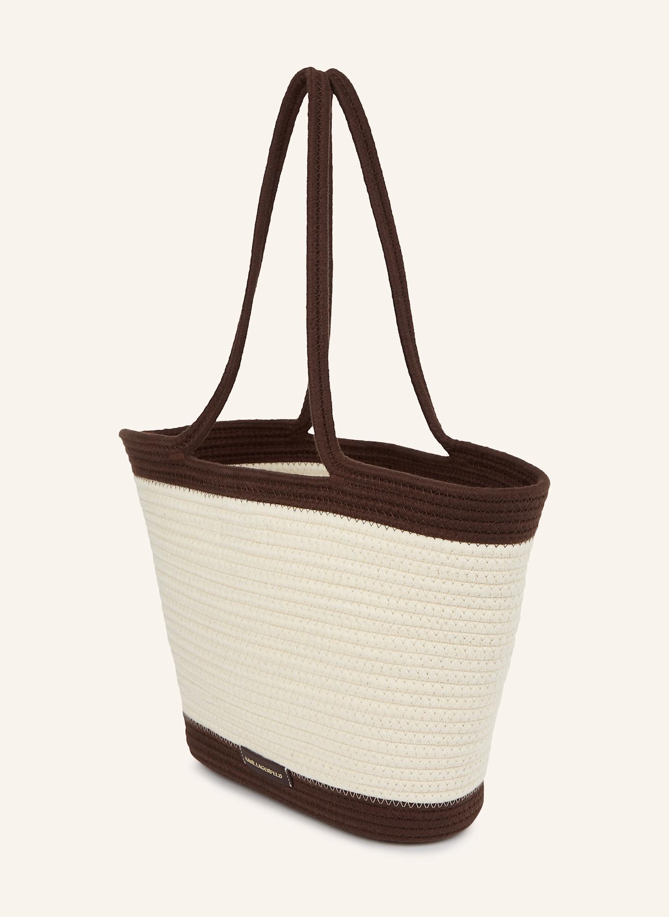 KARL LAGERFELD Strandtasche: DUNKELBRAUN