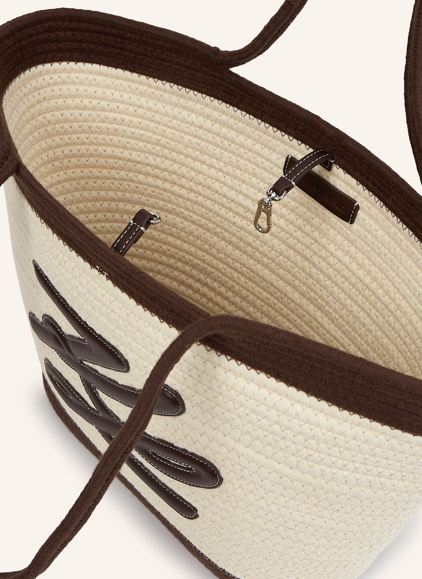 KARL LAGERFELD Strandtasche: DUNKELBRAUN