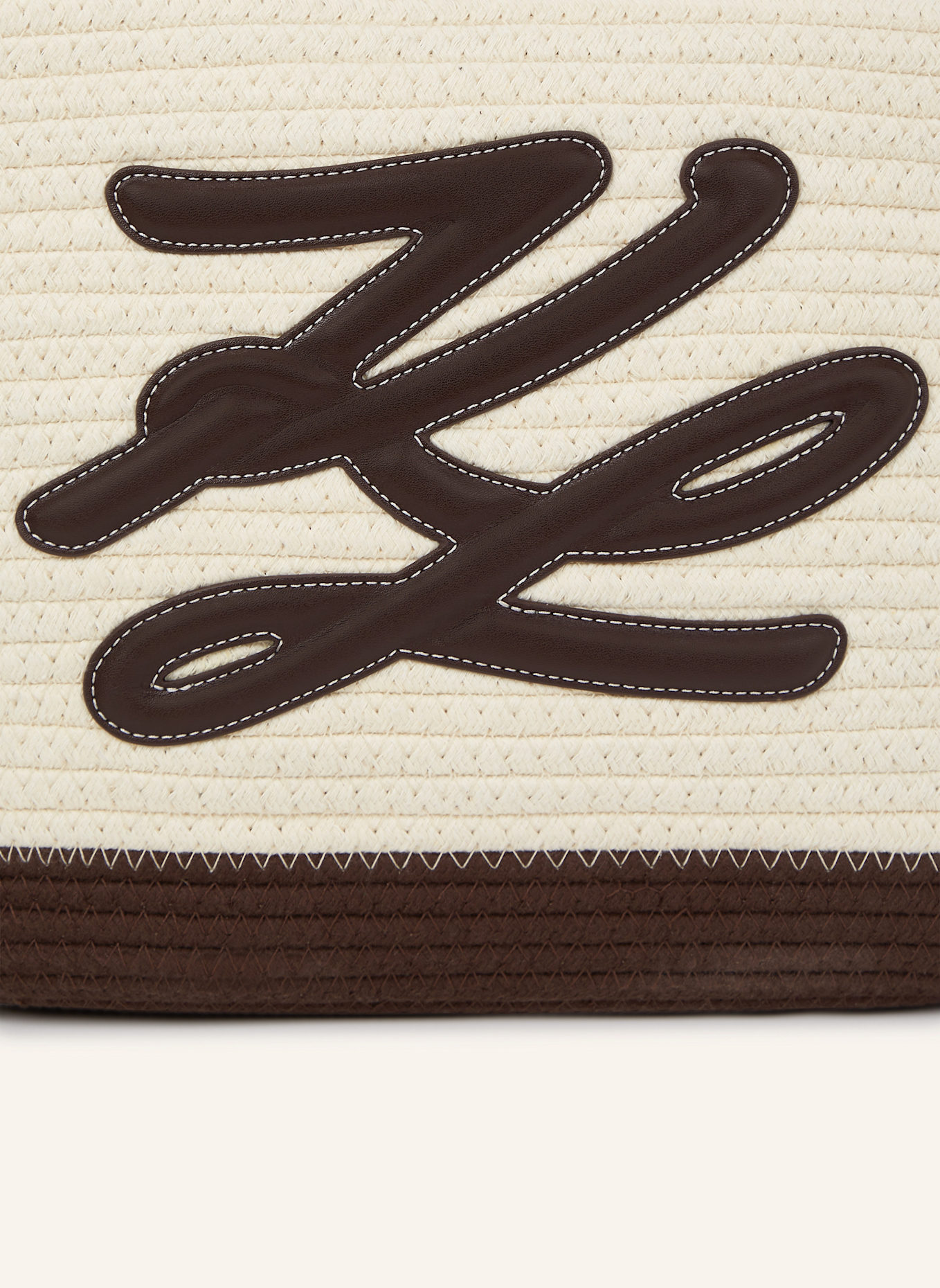 KARL LAGERFELD Strandtasche: DUNKELBRAUN