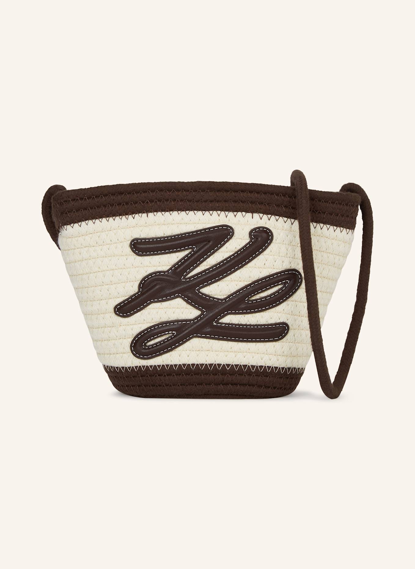 KARL LAGERFELD Strandtasche: DUNKELBRAUN