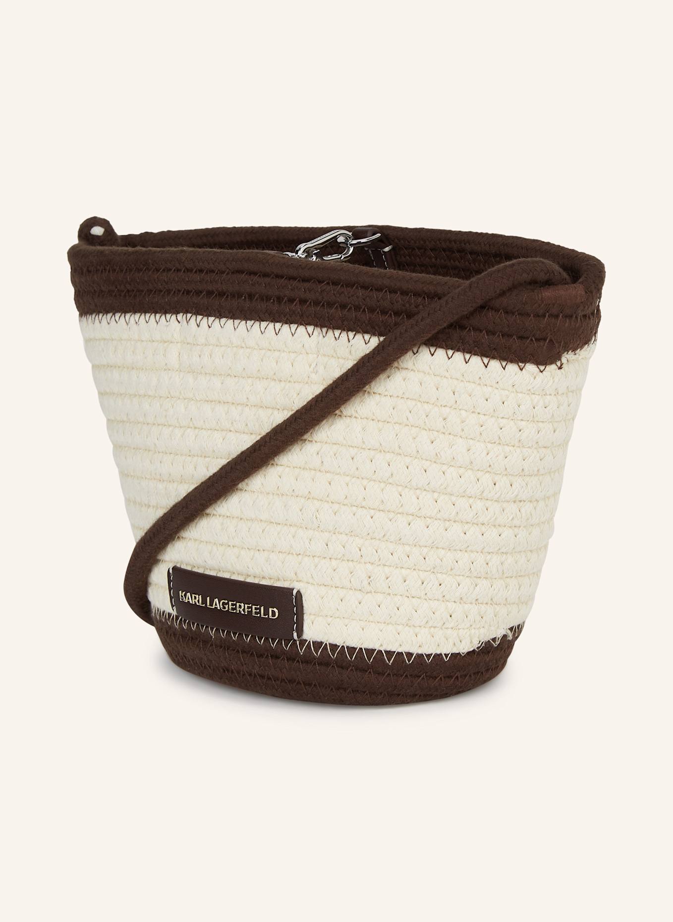 KARL LAGERFELD Strandtasche: DUNKELBRAUN