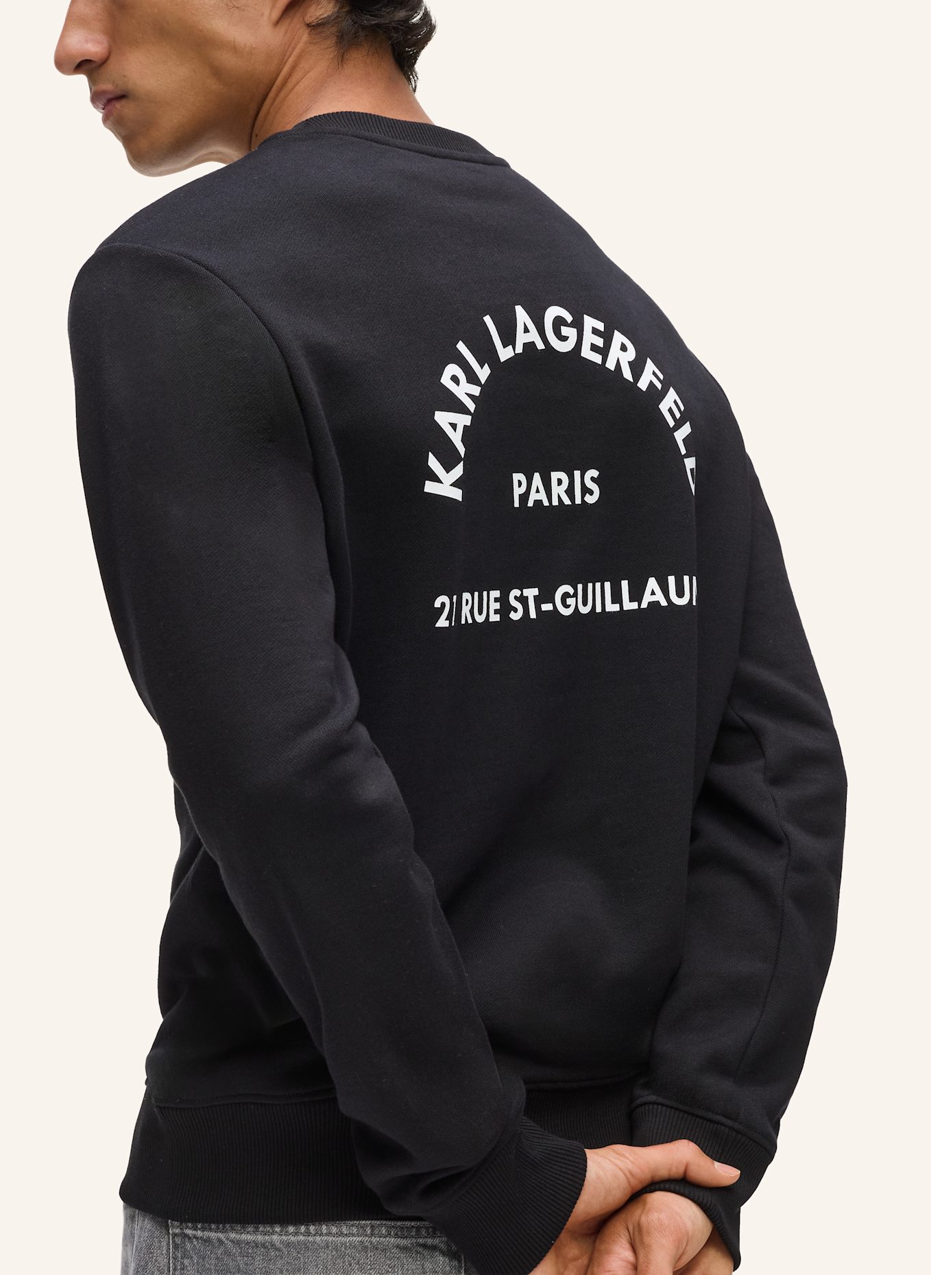 KARL LAGERFELD Sweatshirt: SCHWARZ