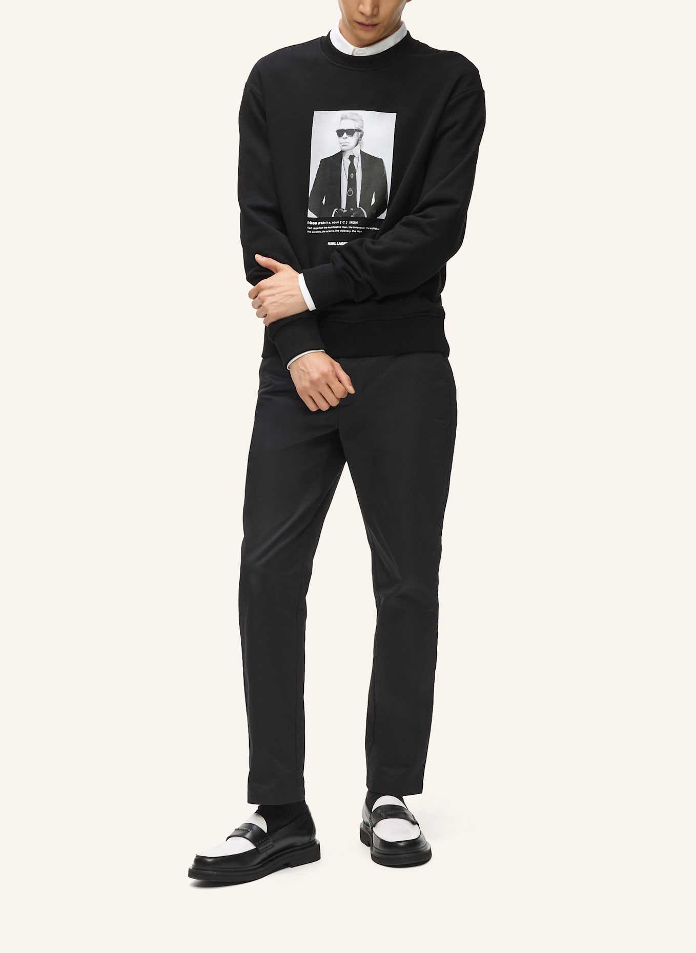 KARL LAGERFELD Sweatshirt: SCHWARZ