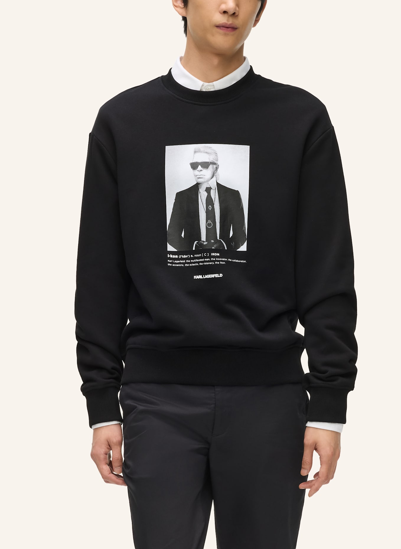 KARL LAGERFELD Sweatshirt: SCHWARZ