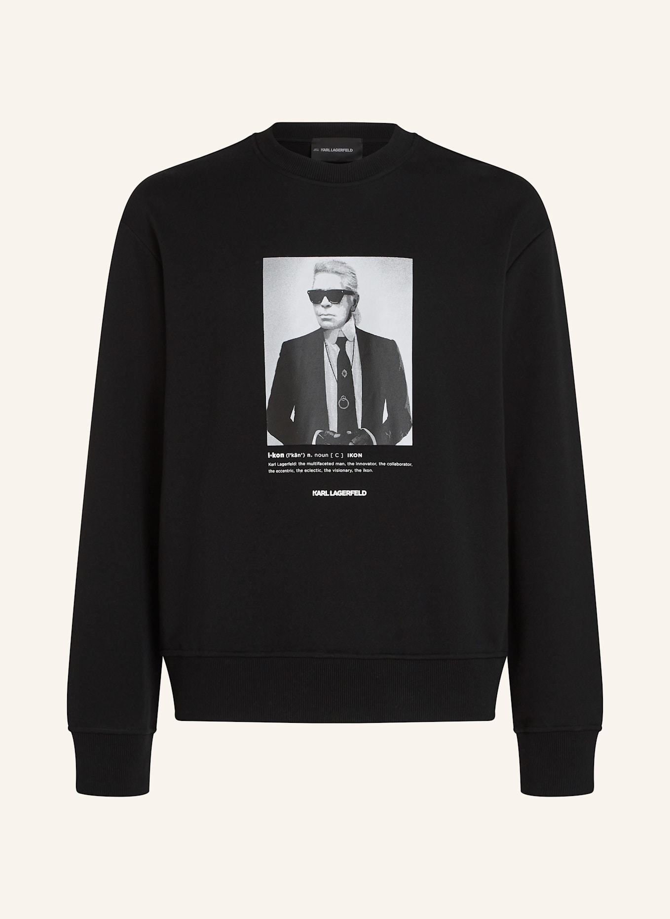 KARL LAGERFELD Sweatshirt: SCHWARZ