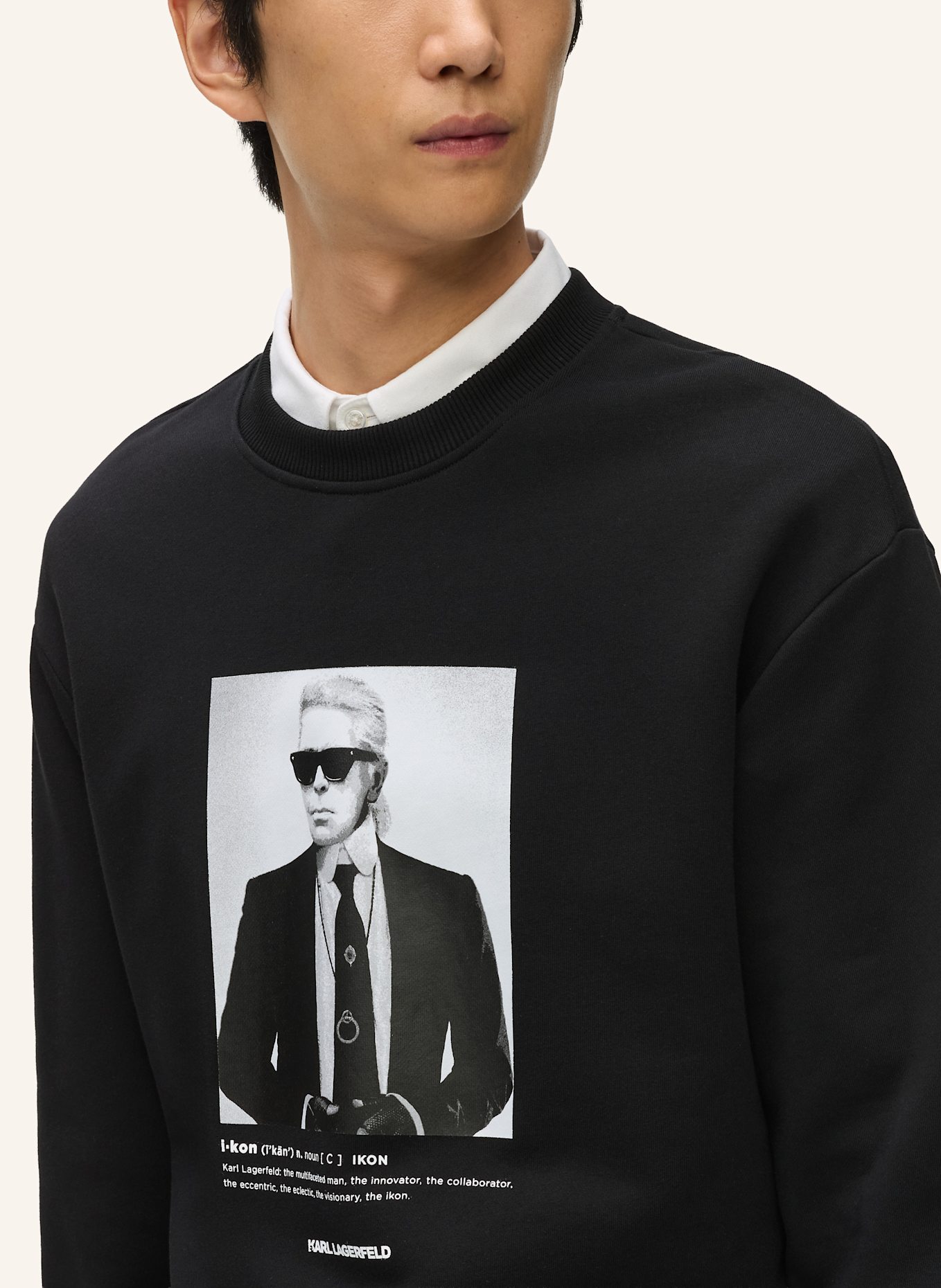 KARL LAGERFELD Sweatshirt: SCHWARZ