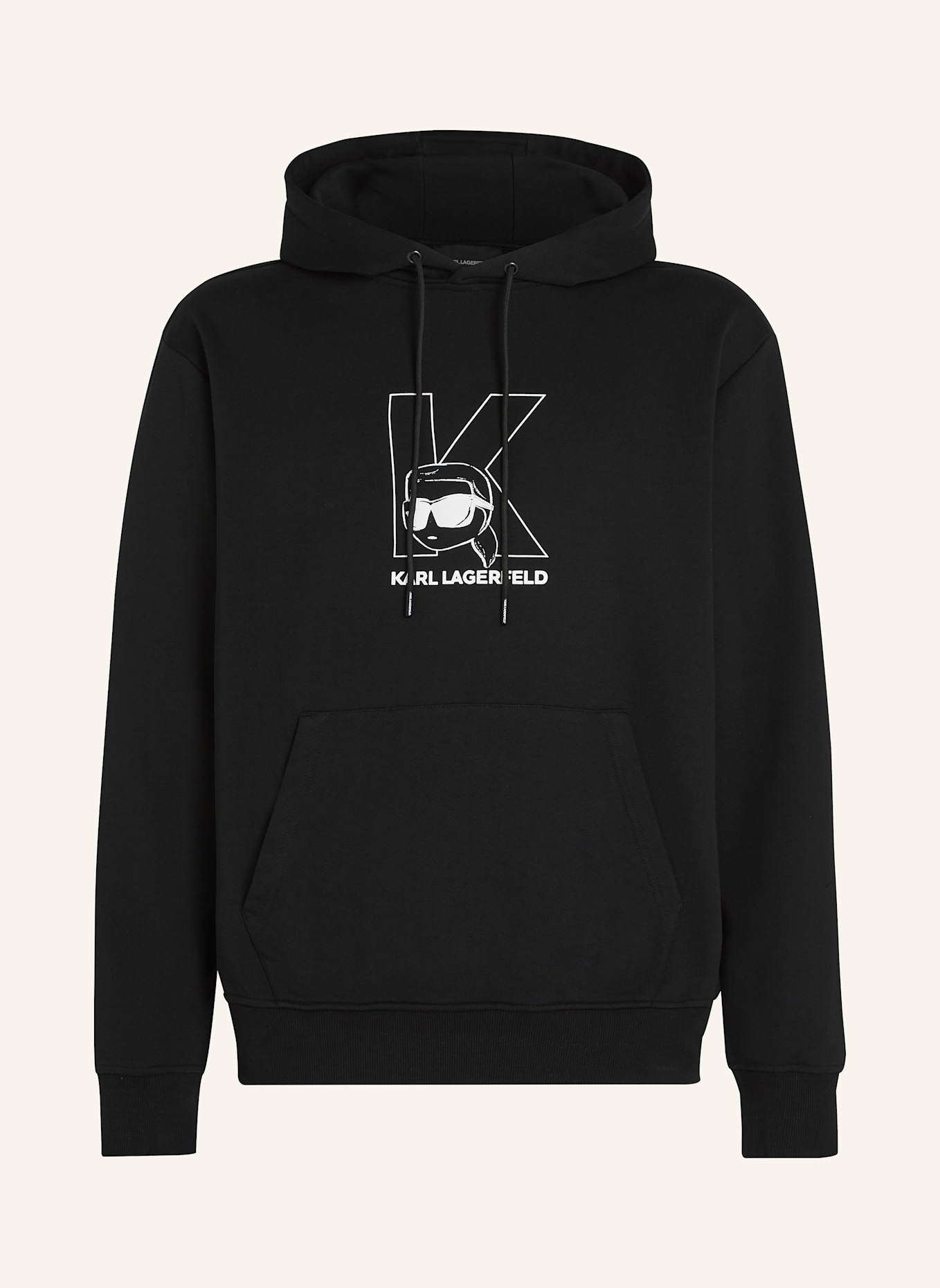 KARL LAGERFELD Hoodie: SCHWARZ