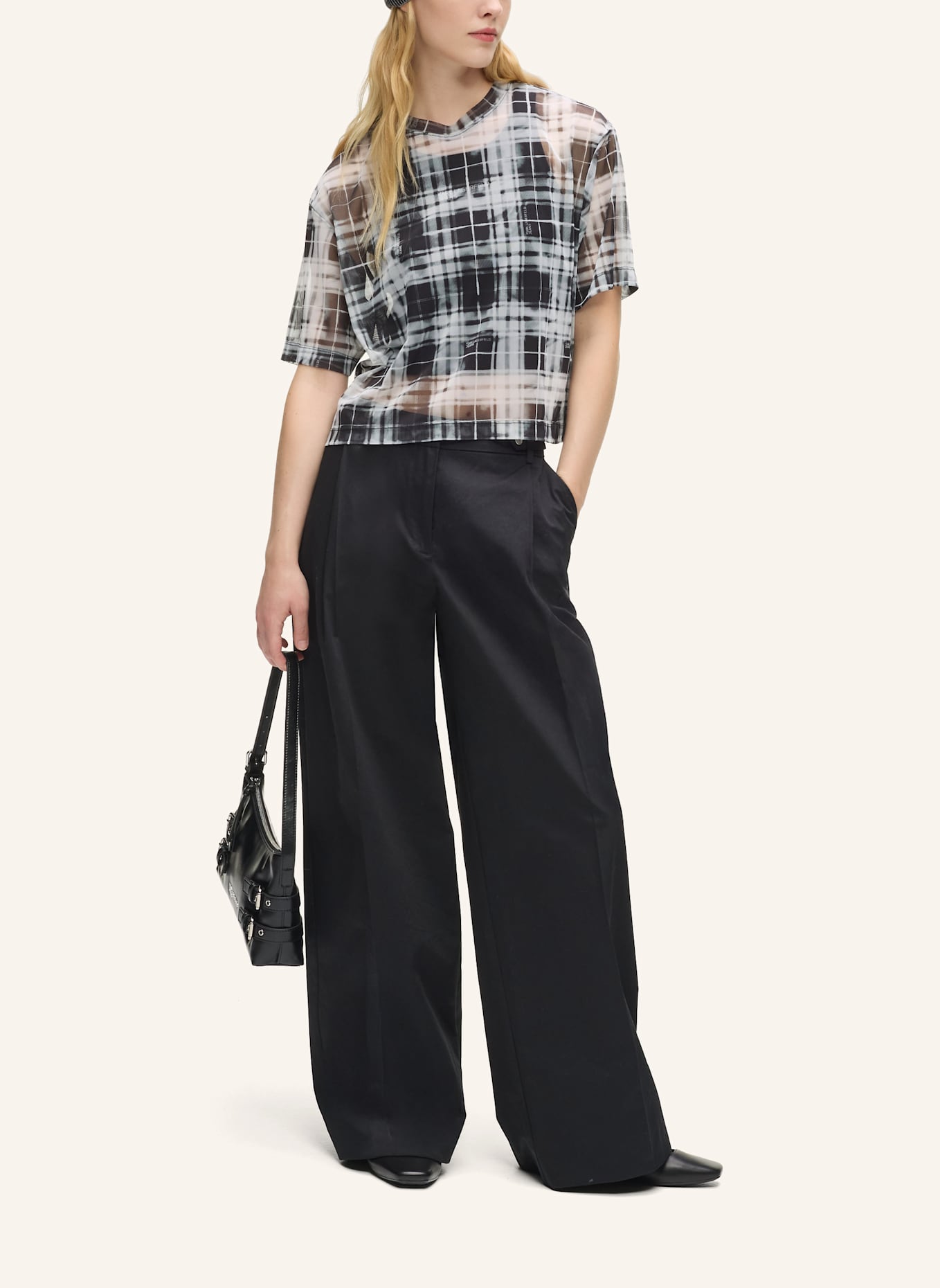 KARL LAGERFELD JEANS Top: SCHWARZ