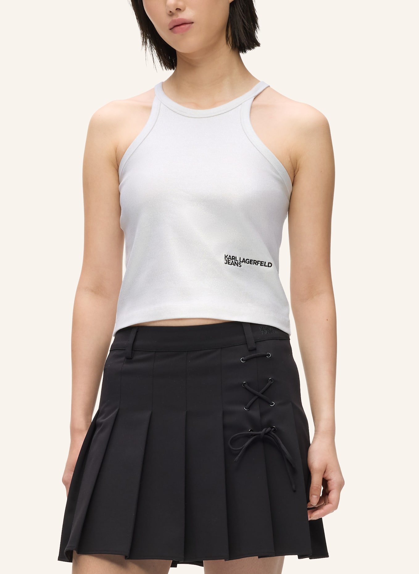 KARL LAGERFELD JEANS Top: SILBER