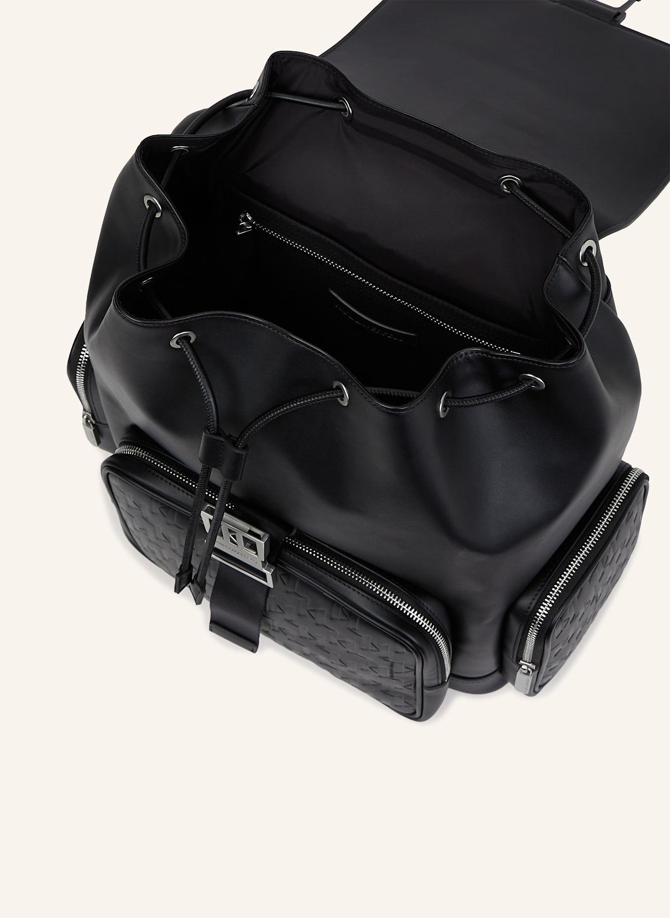 KARL LAGERFELD Rucksack: SCHWARZ