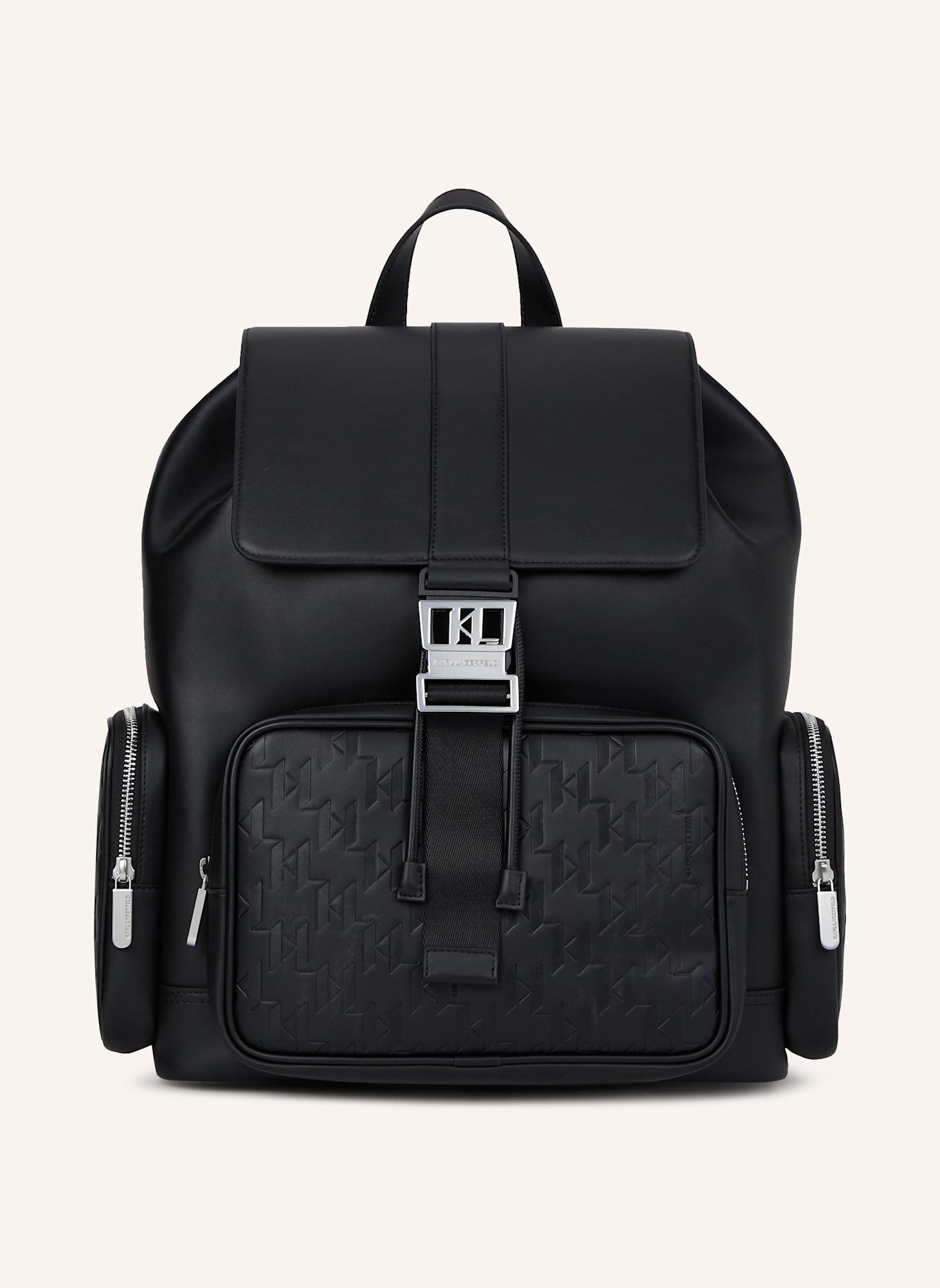 KARL LAGERFELD Rucksack: SCHWARZ