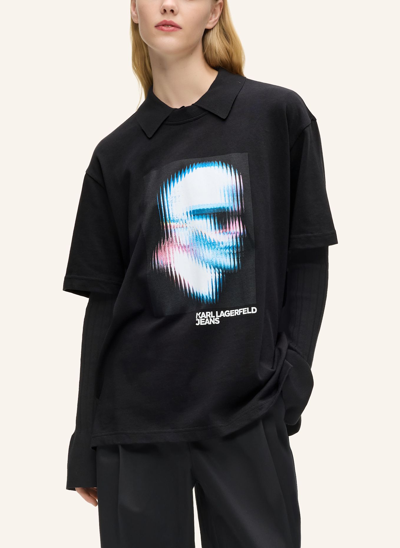 KARL LAGERFELD JEANS T-shirt: SCHWARZ