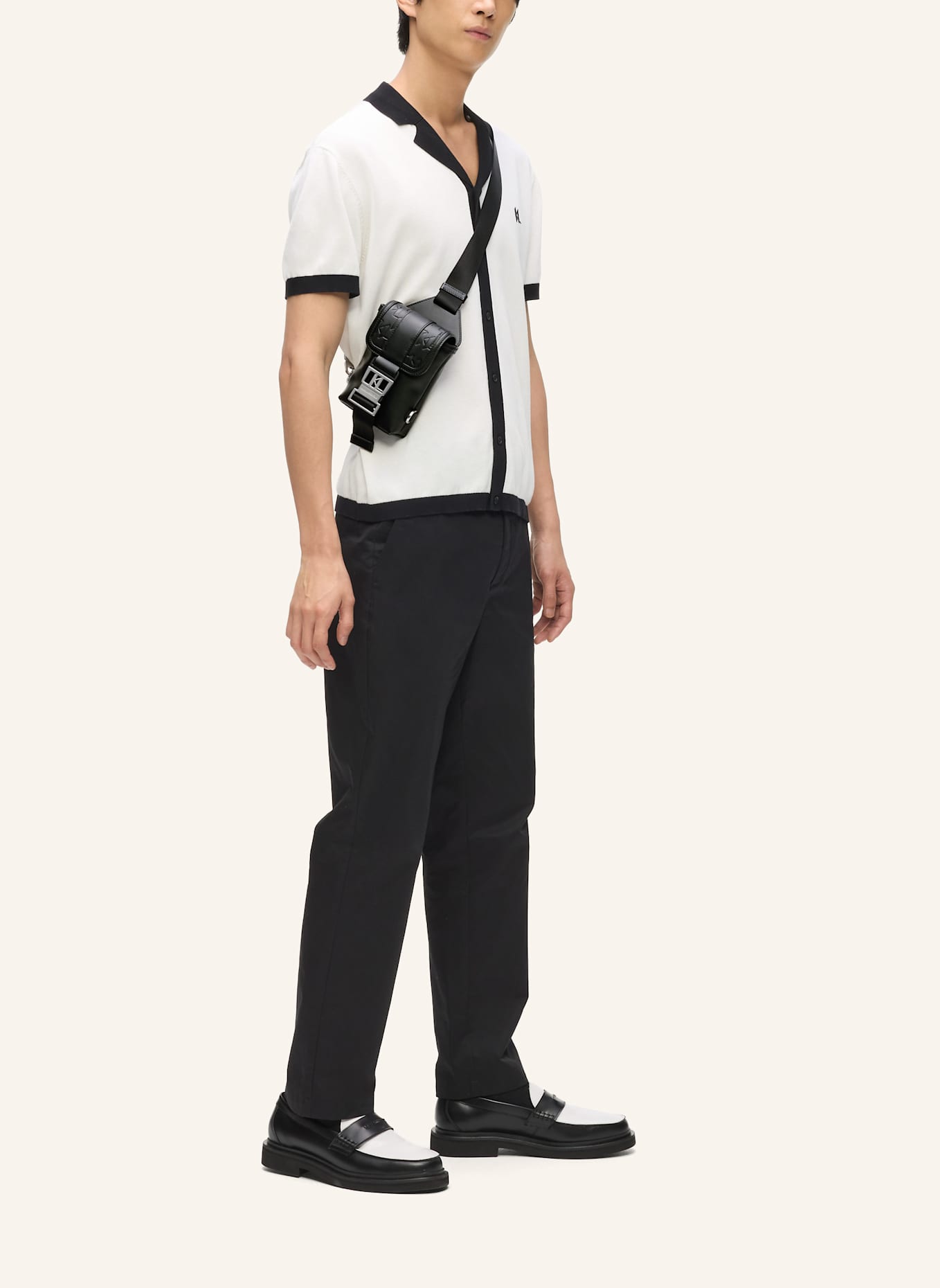 KARL LAGERFELD Umhängetasche: SCHWARZ