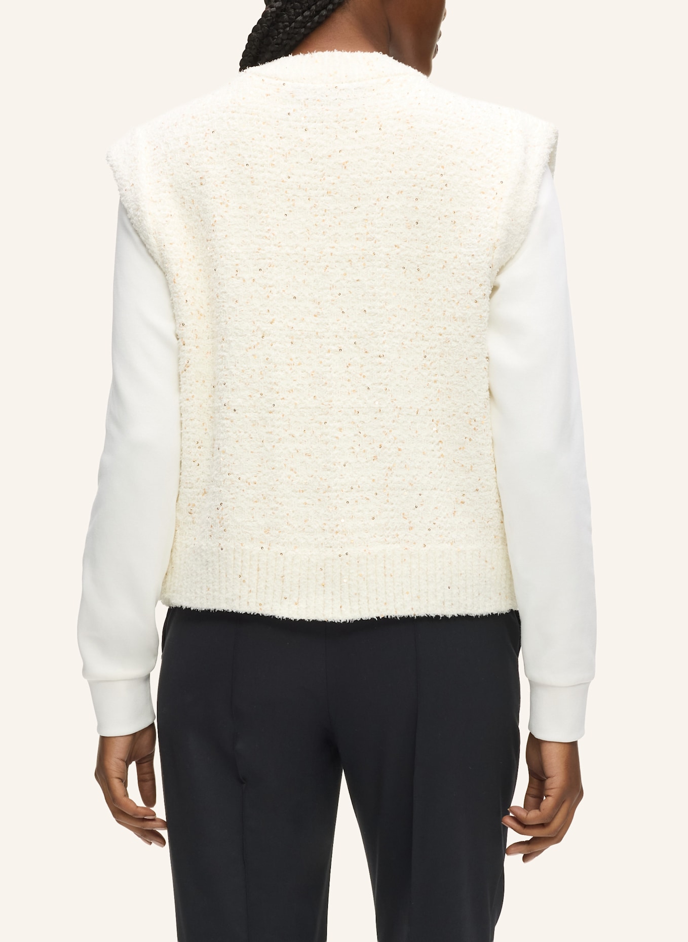 KARL LAGERFELD Strickjacke: BEIGE