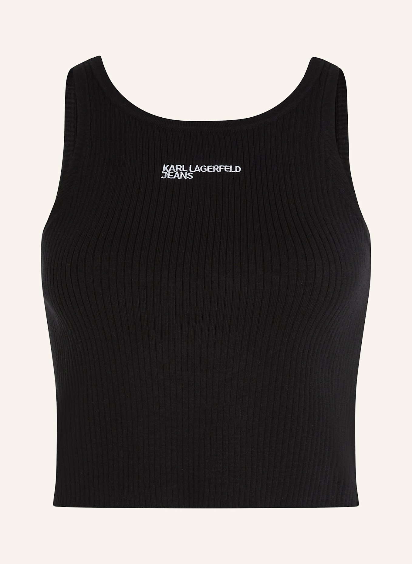 KARL LAGERFELD JEANS Top: SCHWARZ