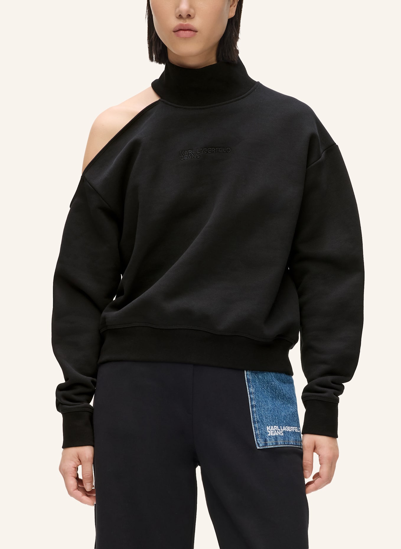 KARL LAGERFELD JEANS Sweatshirt: SCHWARZ