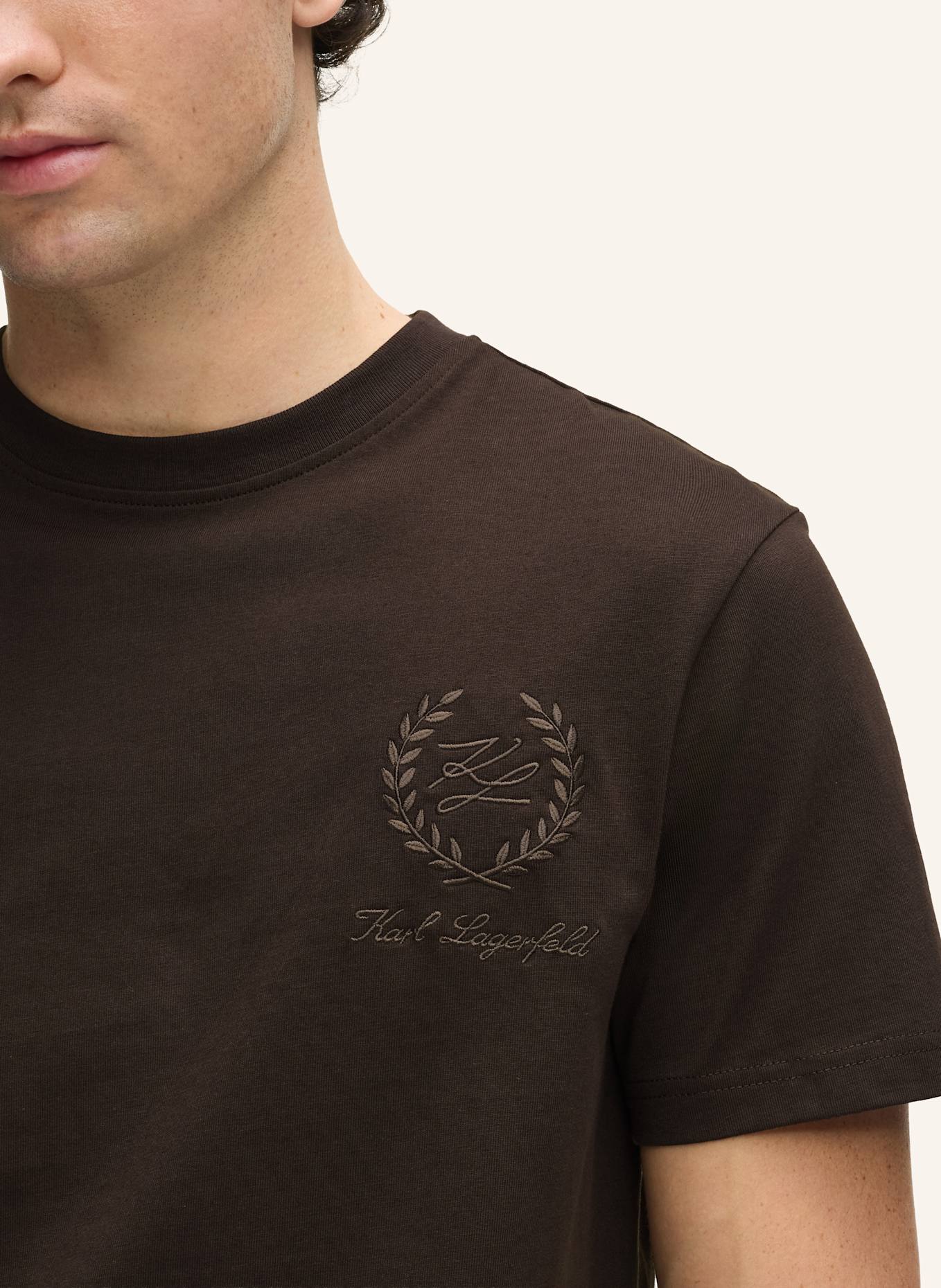 KARL LAGERFELD Top: DUNKELBRAUN