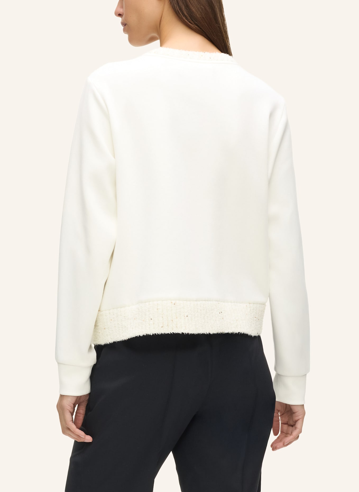 KARL LAGERFELD Sweatshirt: BEIGE