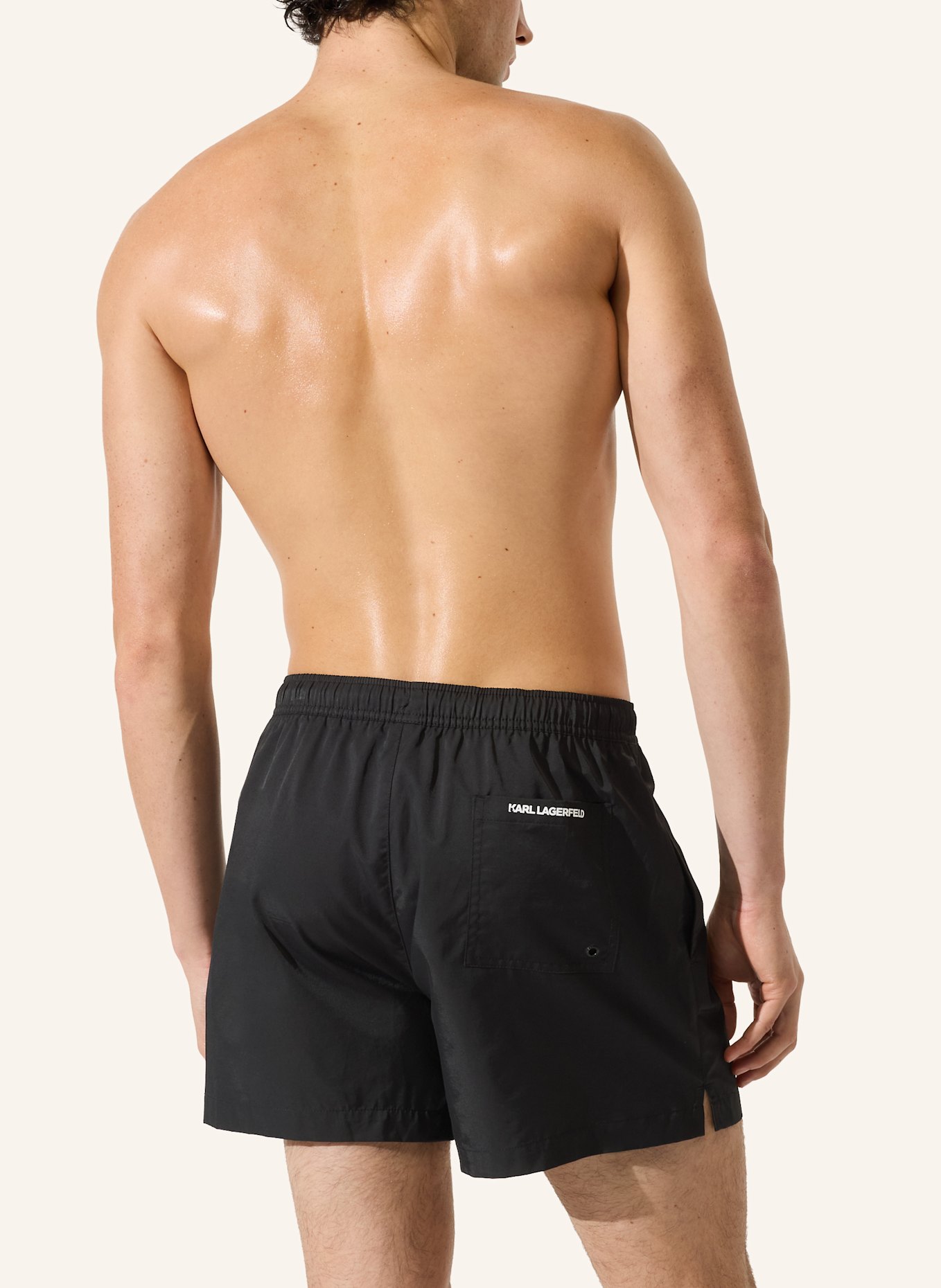 KARL LAGERFELD Bikini-Hose: SCHWARZ