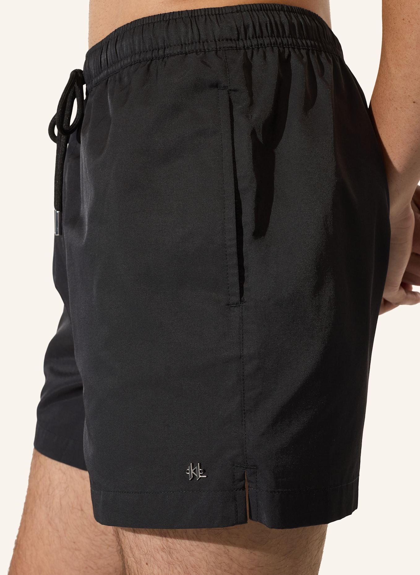 KARL LAGERFELD Bikini-Hose: SCHWARZ