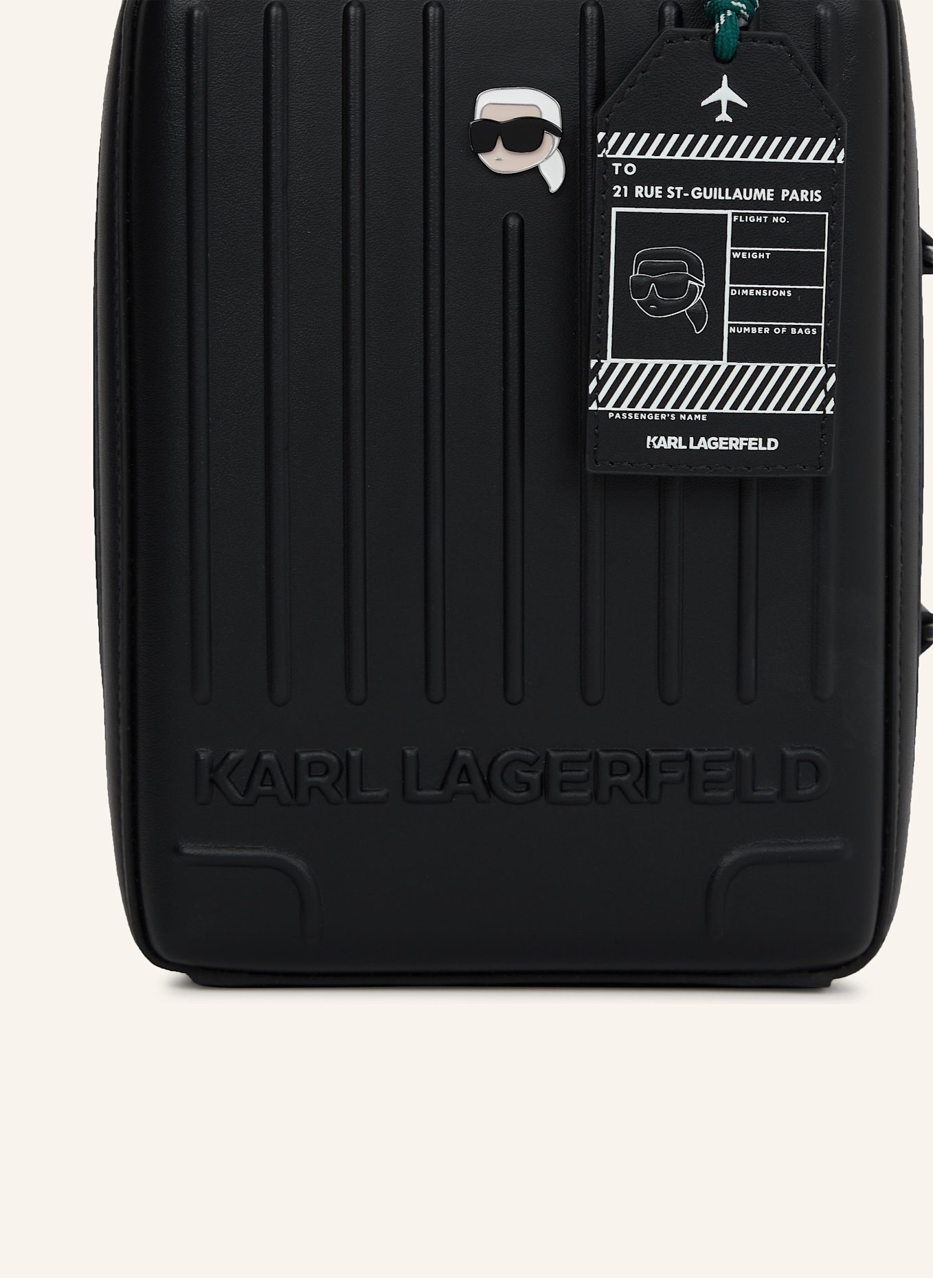 KARL LAGERFELD Umhängetasche: SCHWARZ