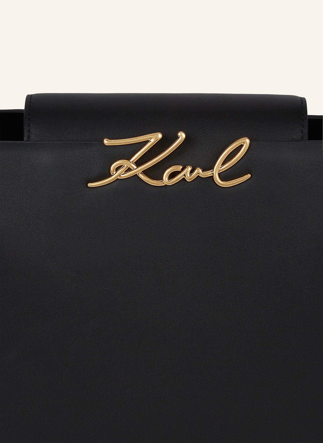 KARL LAGERFELD Tasche: SCHWARZ/ GOLD
