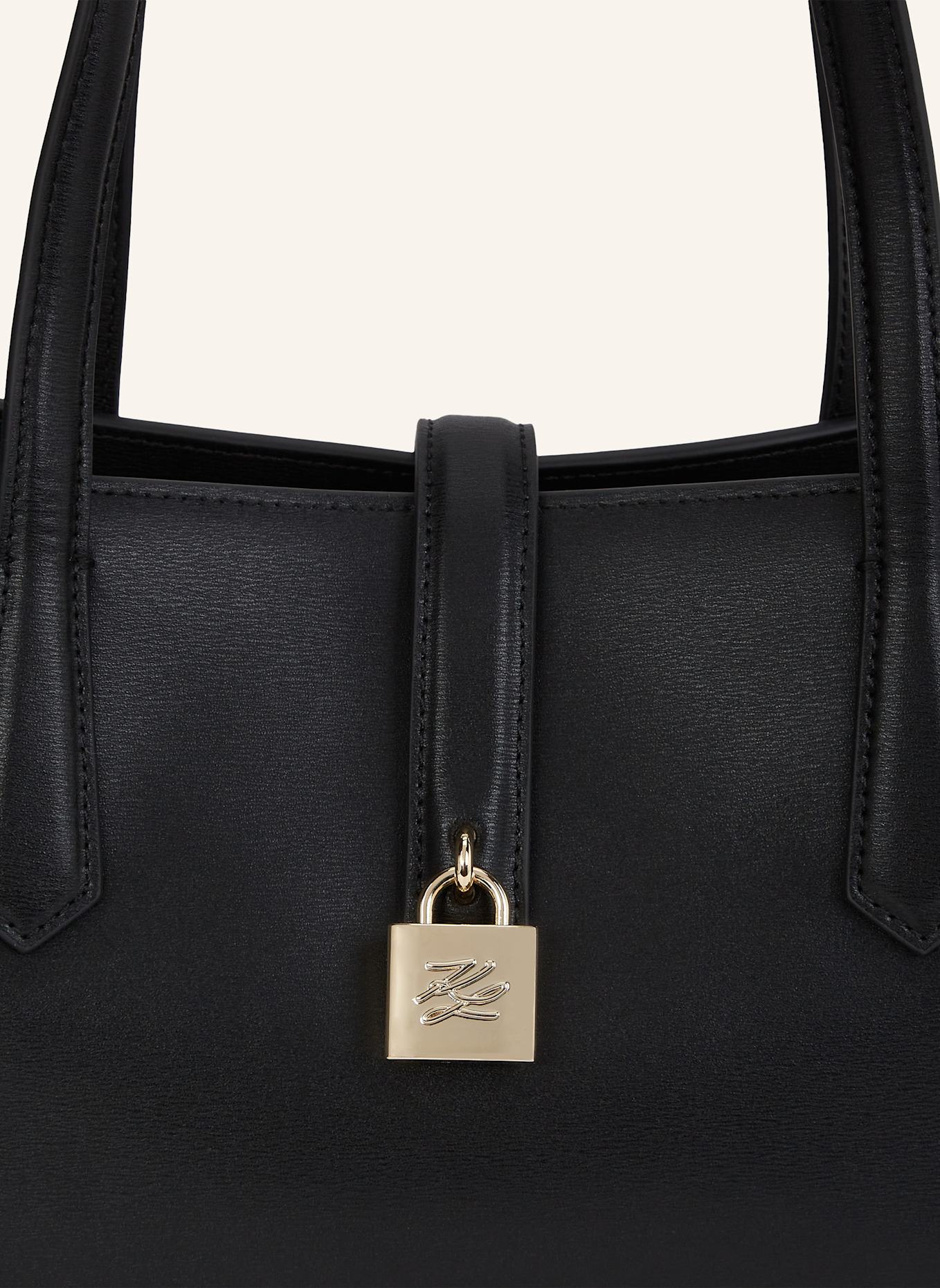 KARL LAGERFELD Handtasche: SCHWARZ/ GOLD
