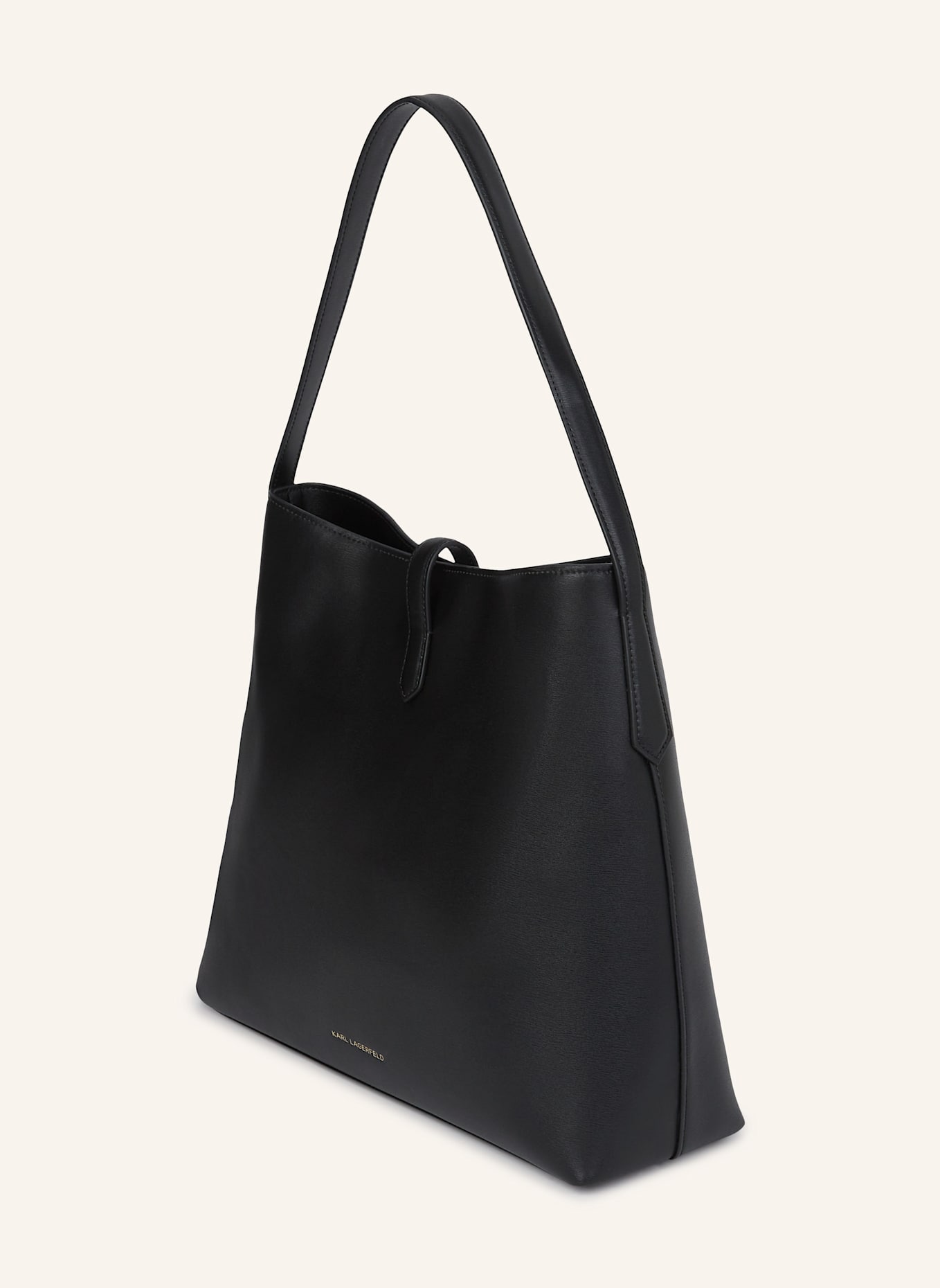 KARL LAGERFELD Hobo-Bag: SCHWARZ/ GOLD