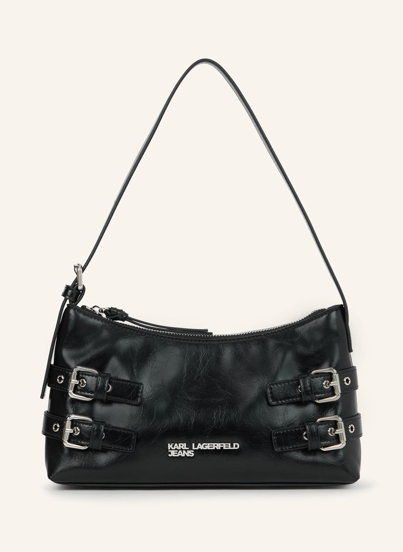 KARL LAGERFELD JEANS Schultertasche: SCHWARZ