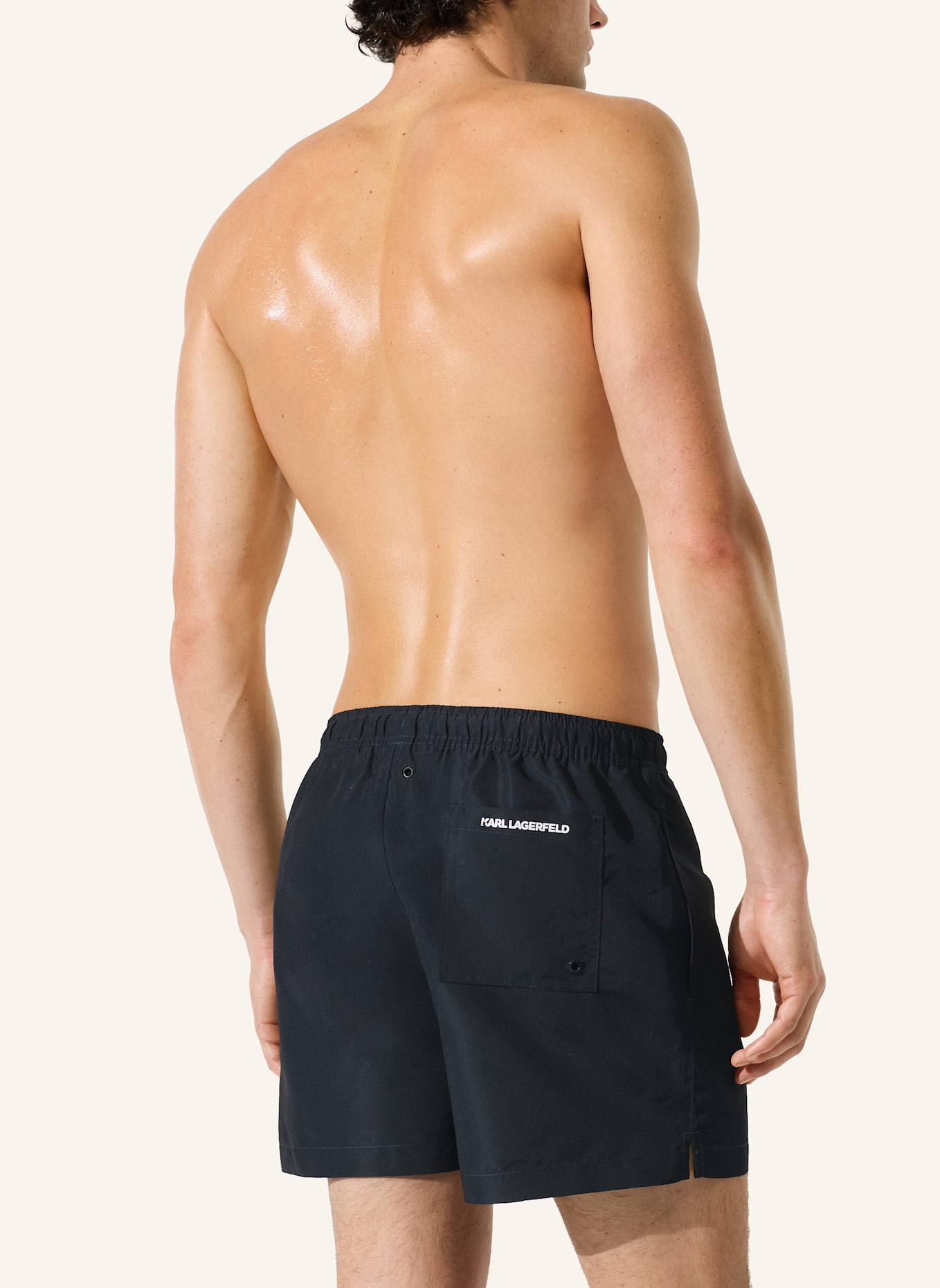 KARL LAGERFELD Bikini-Hose: DUNKELBLAU