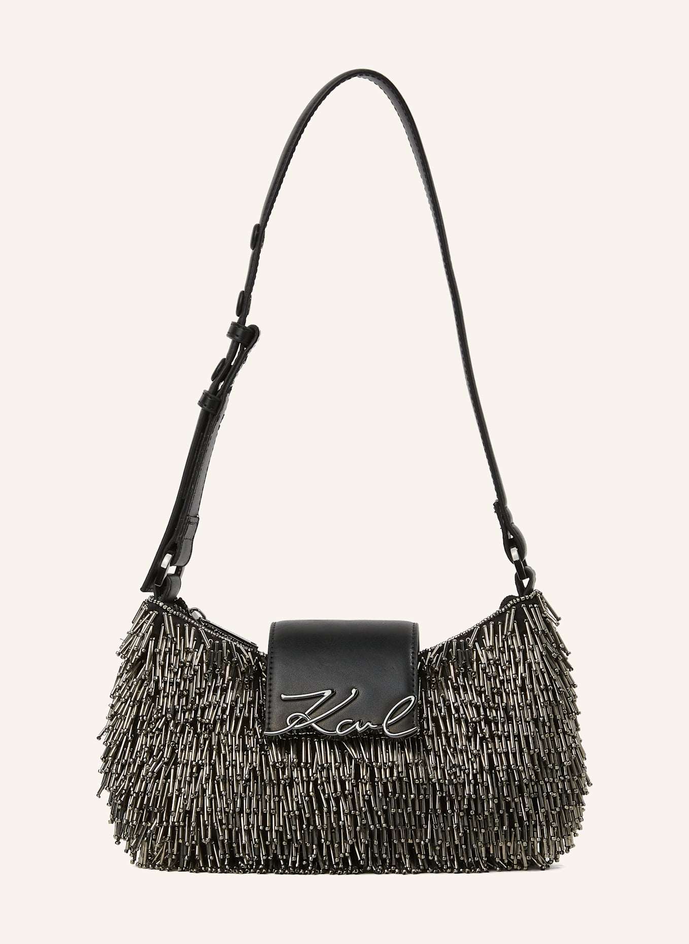 KARL LAGERFELD Schultertasche: SCHWARZ