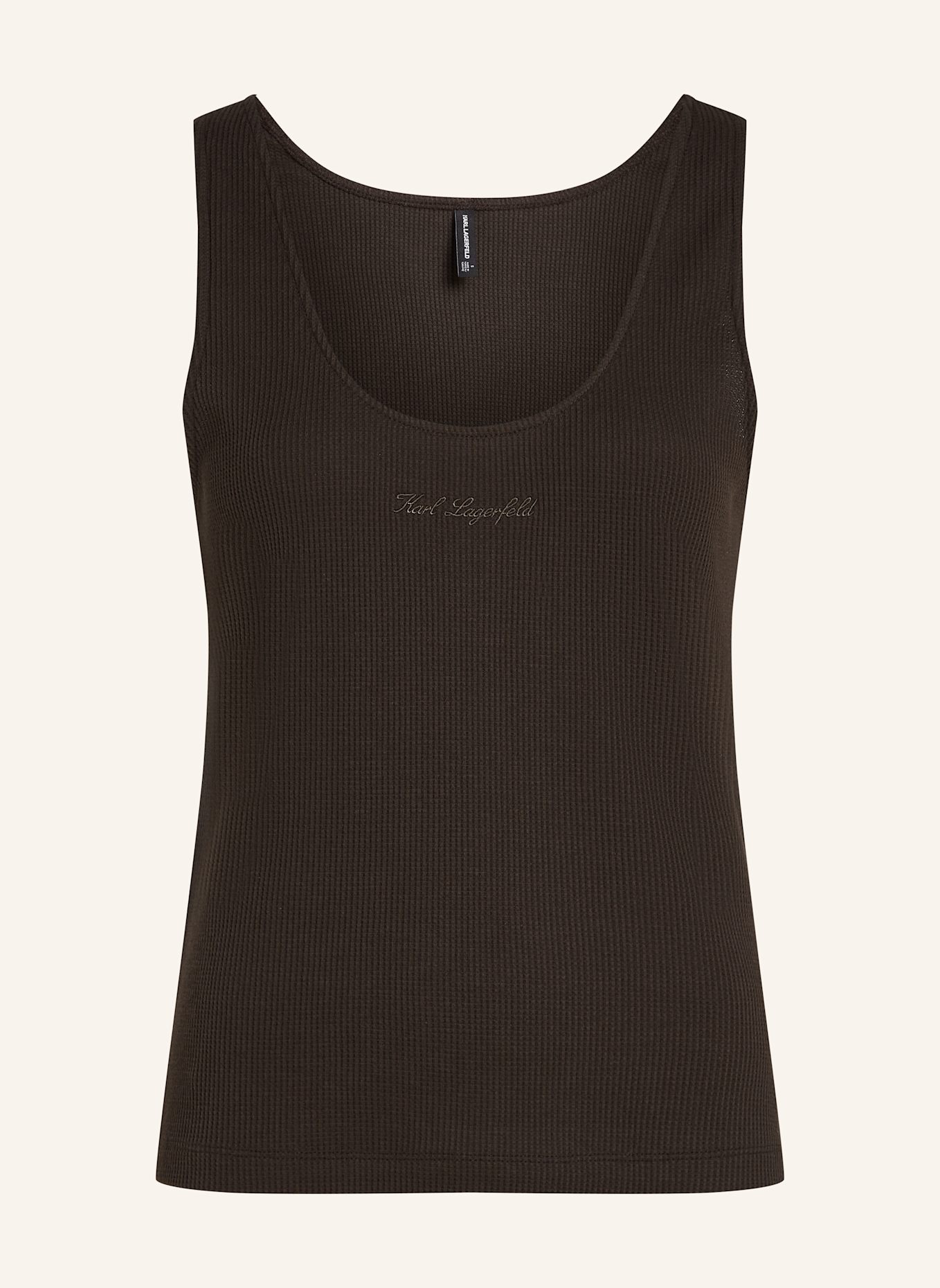 KARL LAGERFELD Top: DUNKELBRAUN