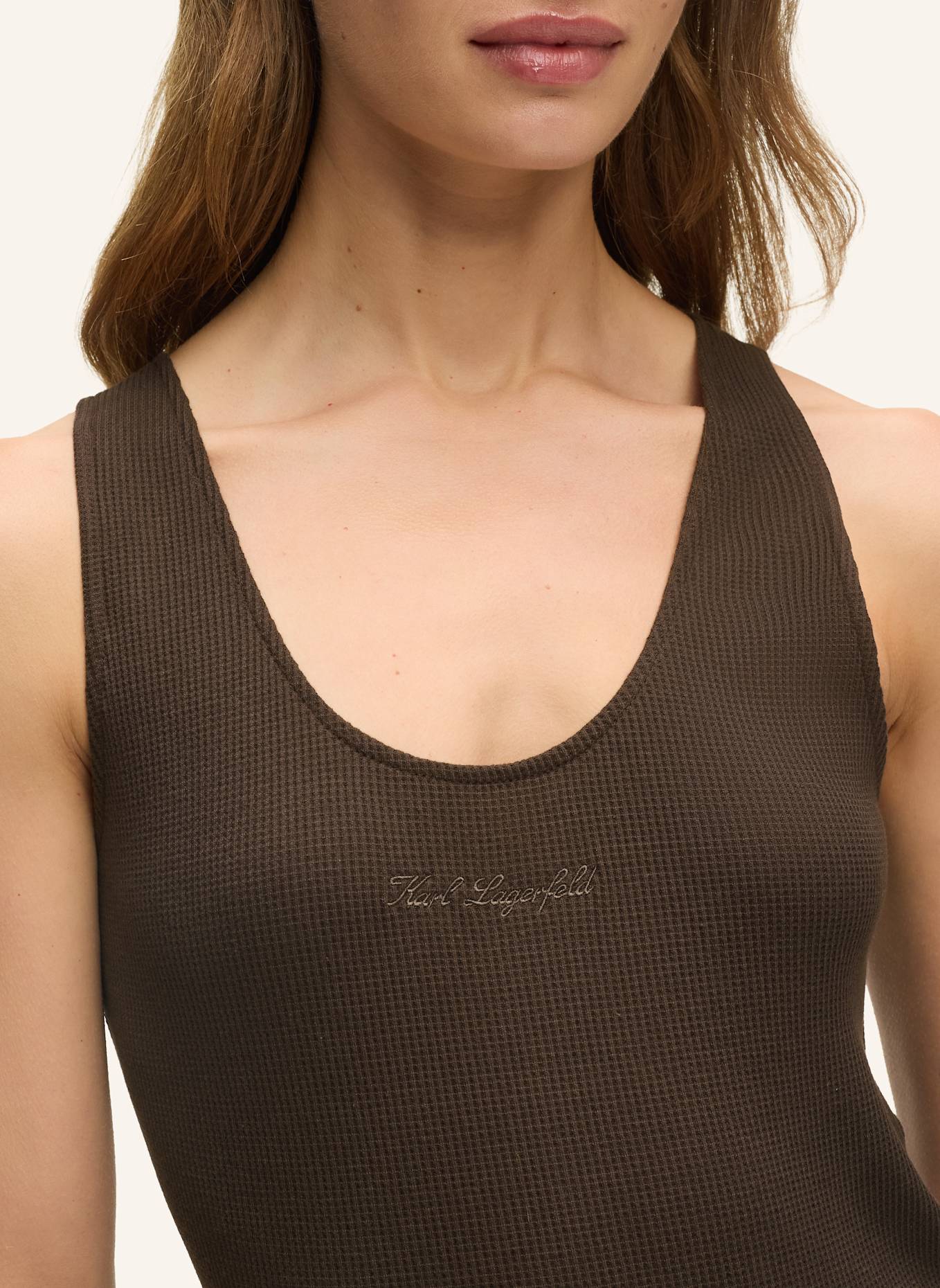 KARL LAGERFELD Top: DUNKELBRAUN