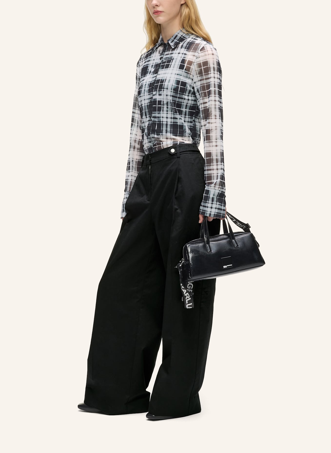 KARL LAGERFELD JEANS Hose: SCHWARZ