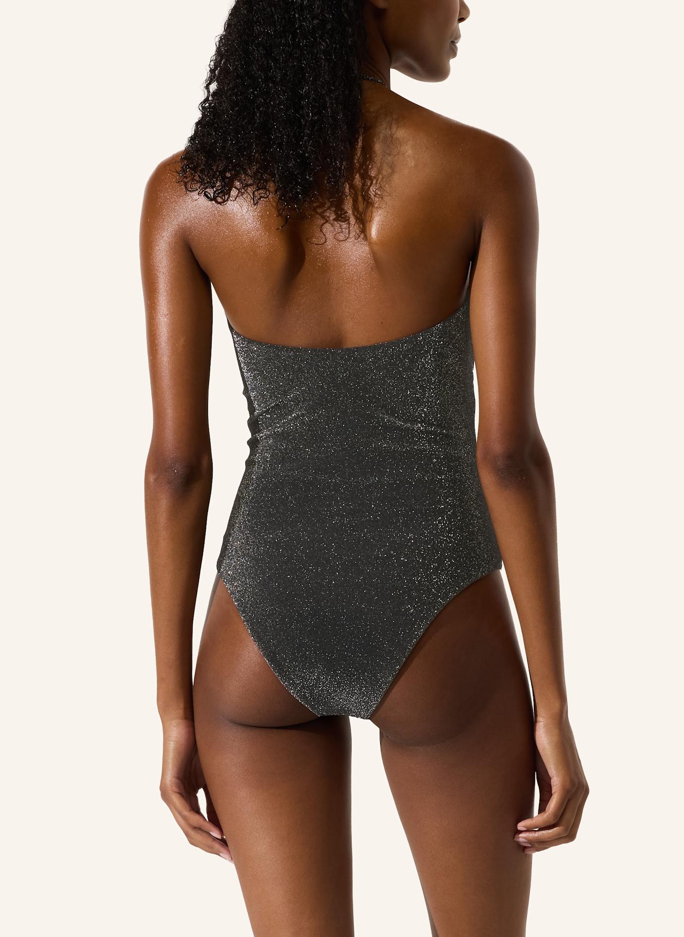 KARL LAGERFELD Badeanzug: SCHWARZ