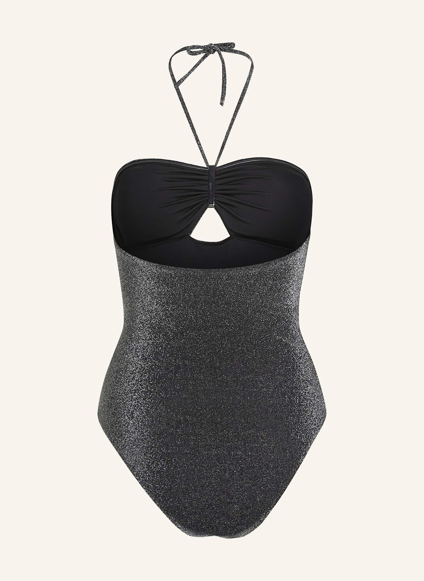 KARL LAGERFELD Badeanzug: SCHWARZ