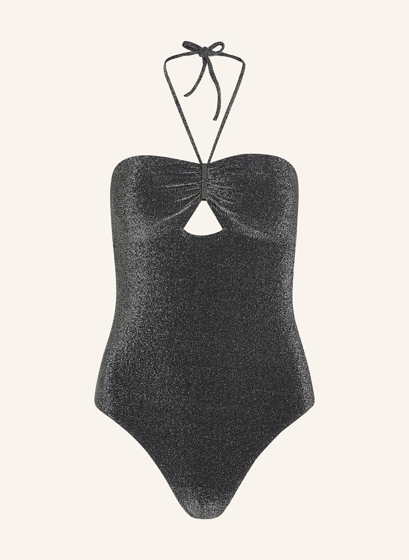 KARL LAGERFELD Badeanzug: SCHWARZ