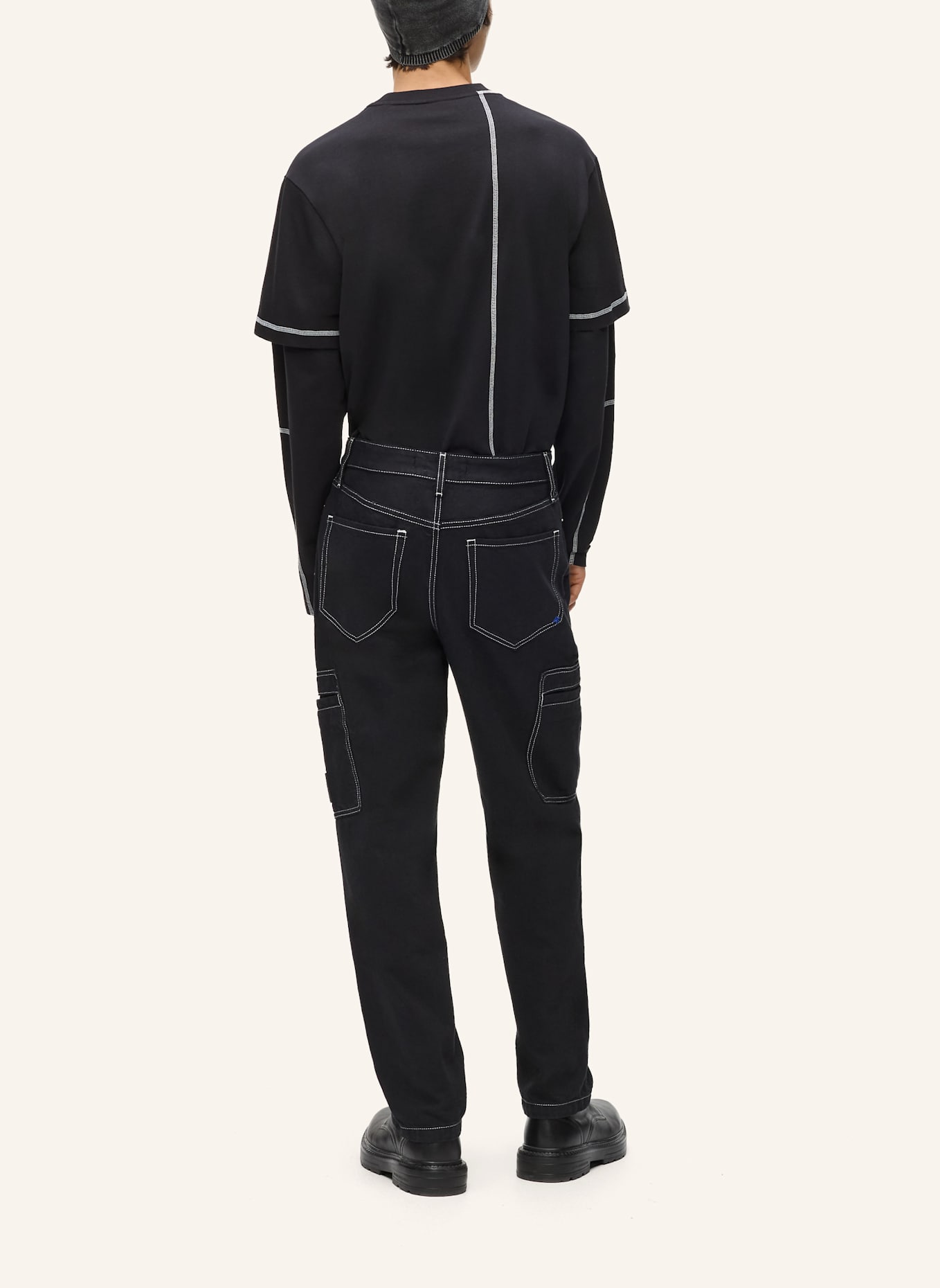 KARL LAGERFELD JEANS Hose: SCHWARZ